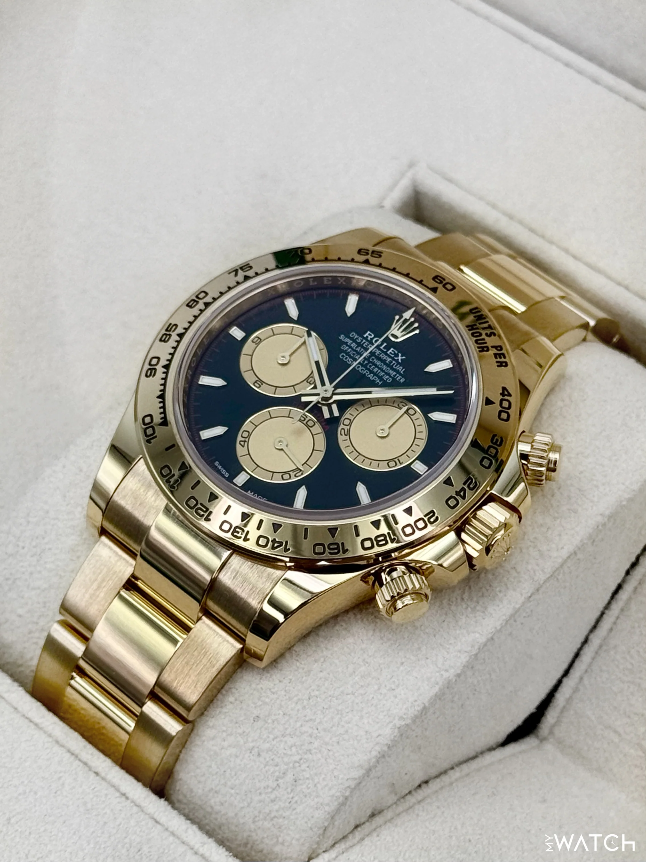 2025 Rolex Daytona "Paul Newman" 40mm 126508 18K Yellow Gold Black Dial - Image 5