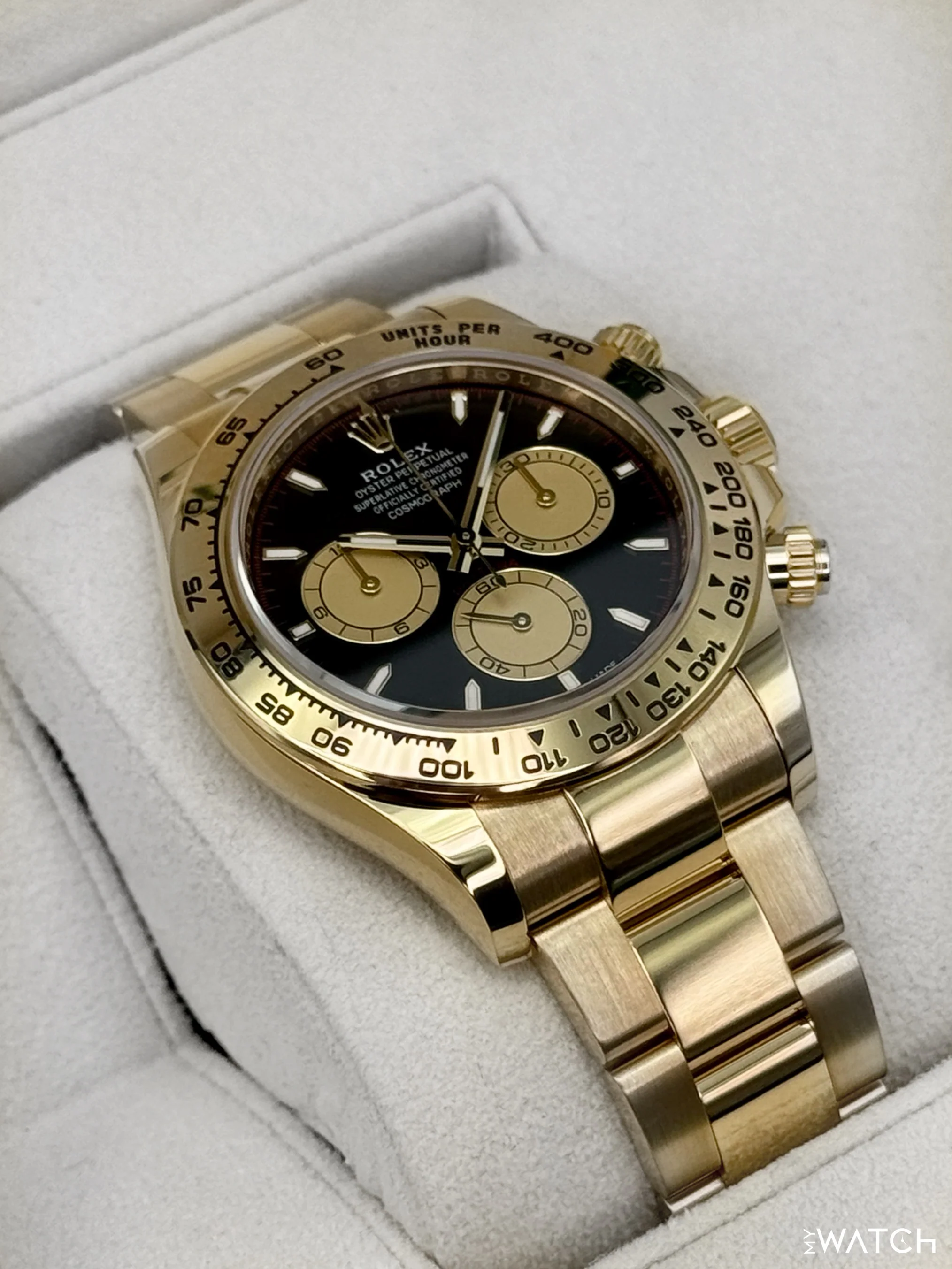 2025 Rolex Daytona "Paul Newman" 40mm 126508 18K Yellow Gold Black Dial - Image 6