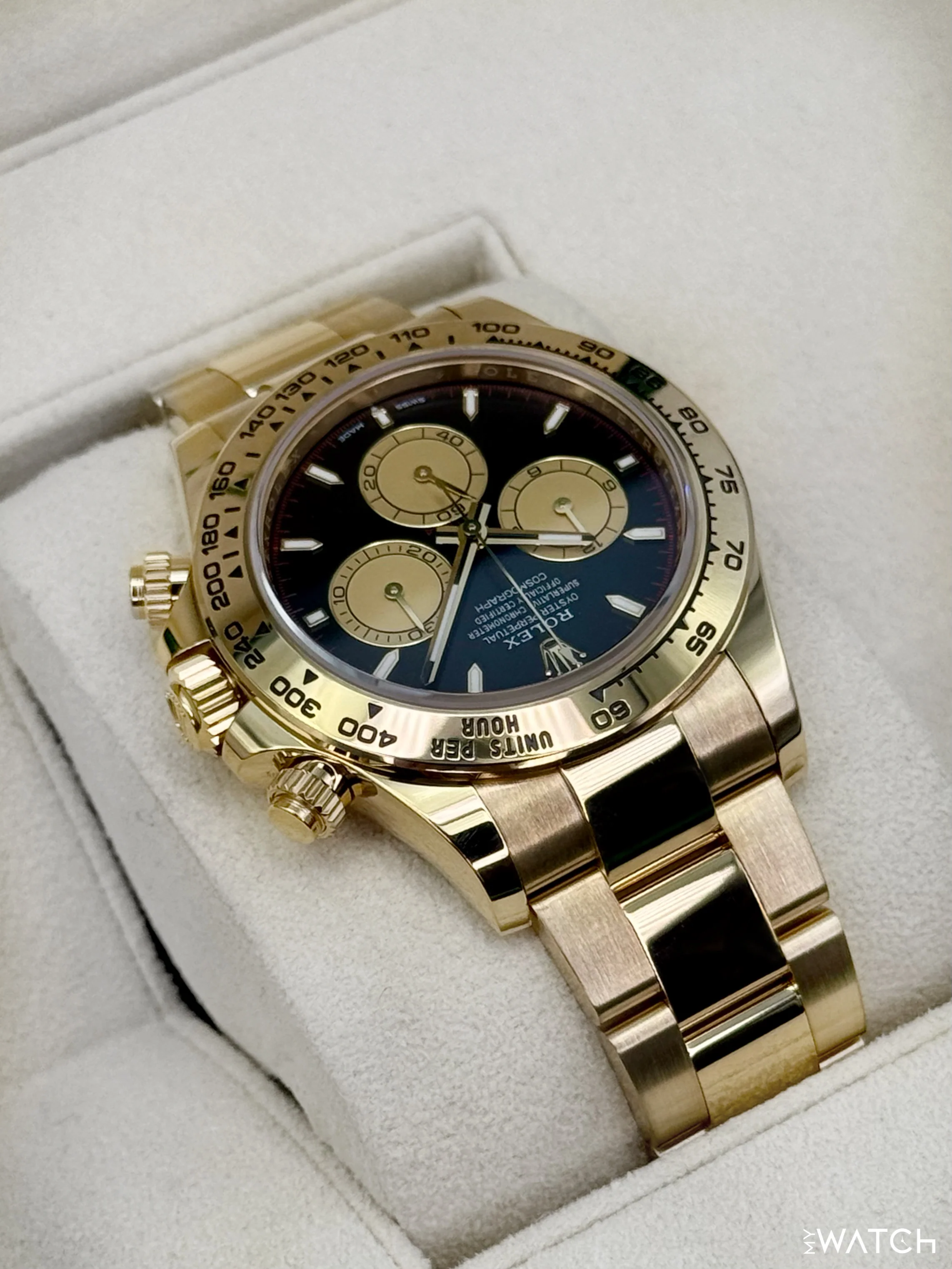 2025 Rolex Daytona "Paul Newman" 40mm 126508 18K Yellow Gold Black Dial - Image 8