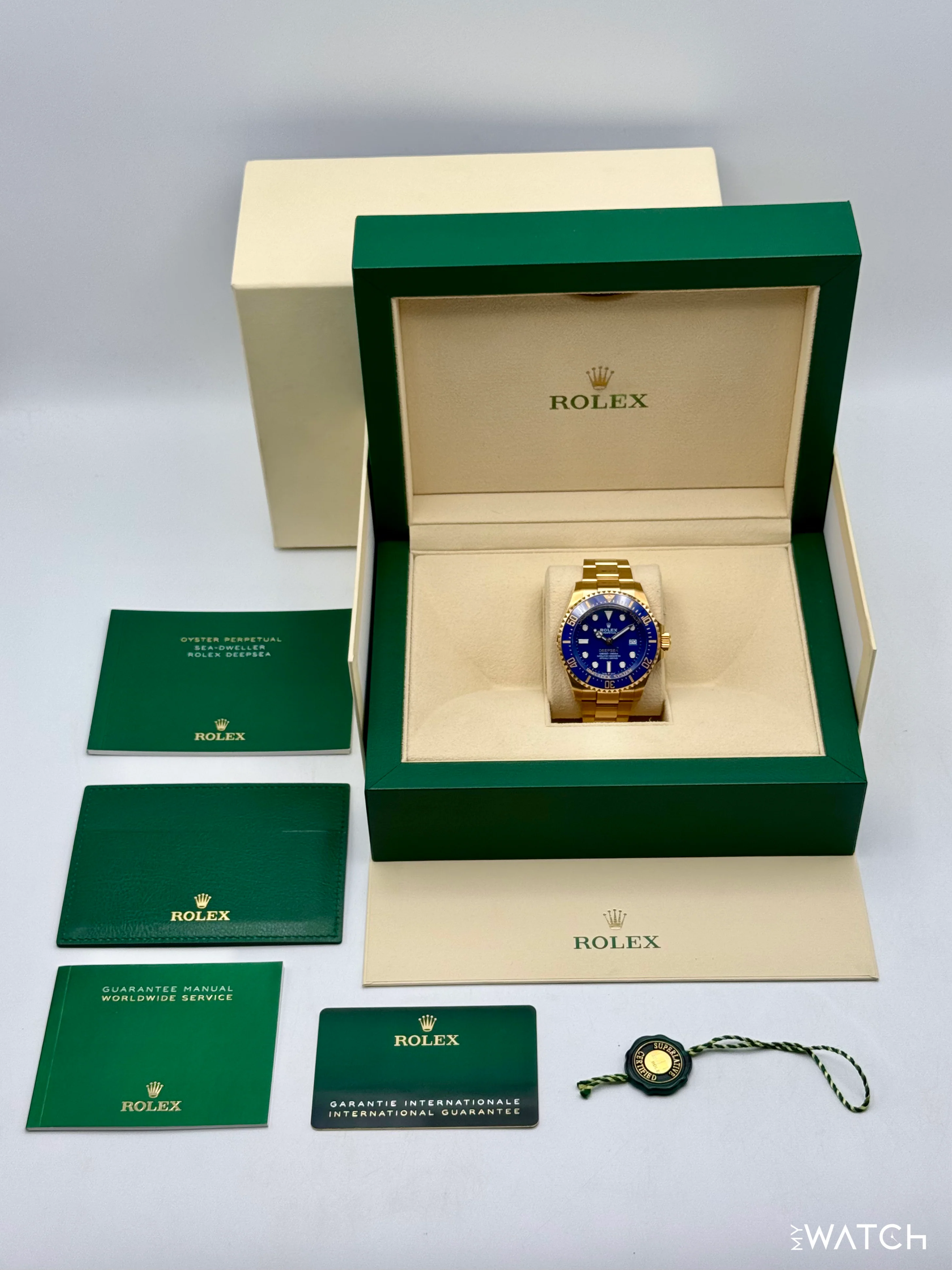 2025 Rolex Deepsea 44mm 136668LB Yellow Gold Blue Dial - Image 10