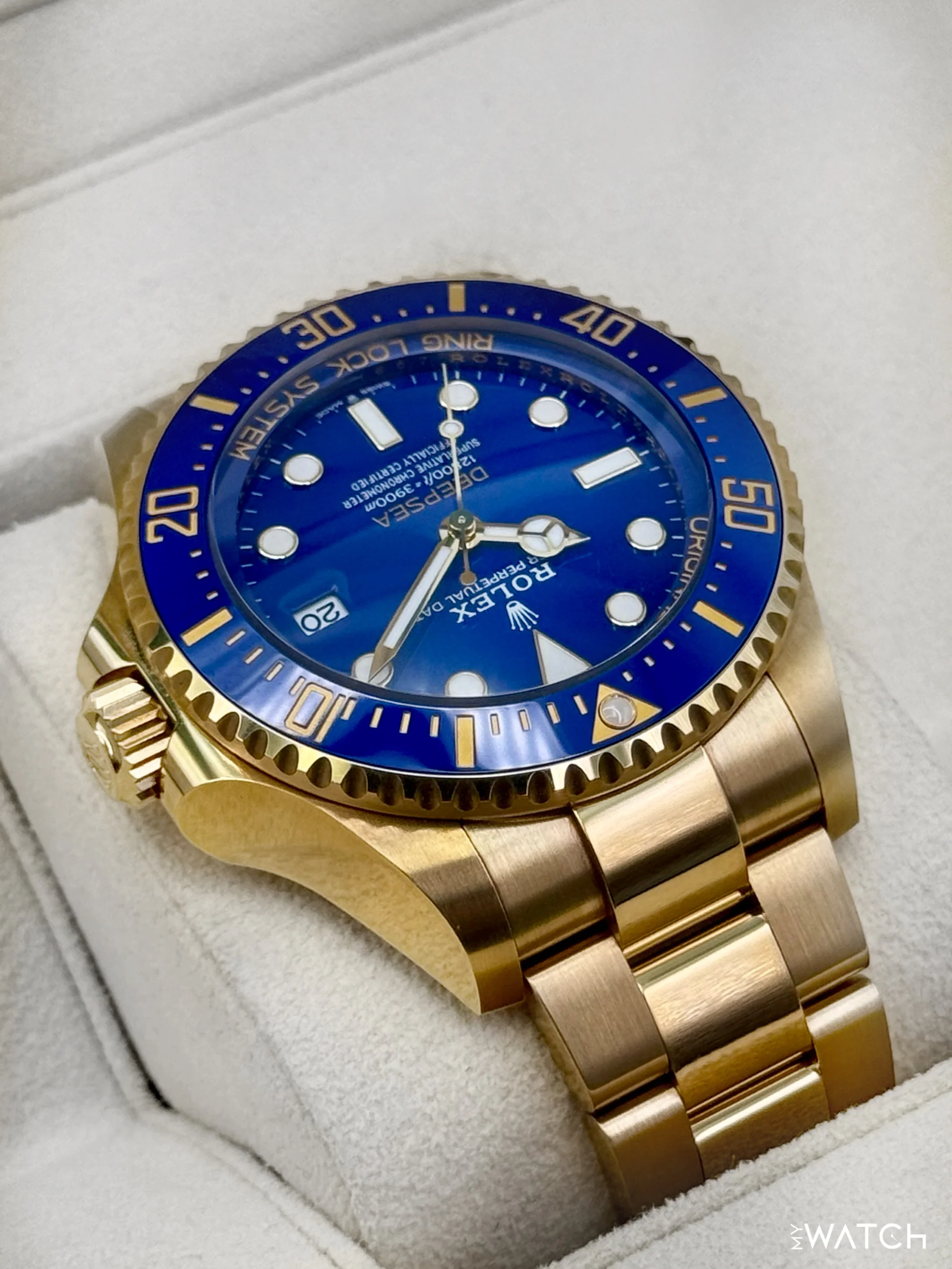 2025 Rolex Deepsea 44mm 136668LB Yellow Gold Blue Dial - Image 8