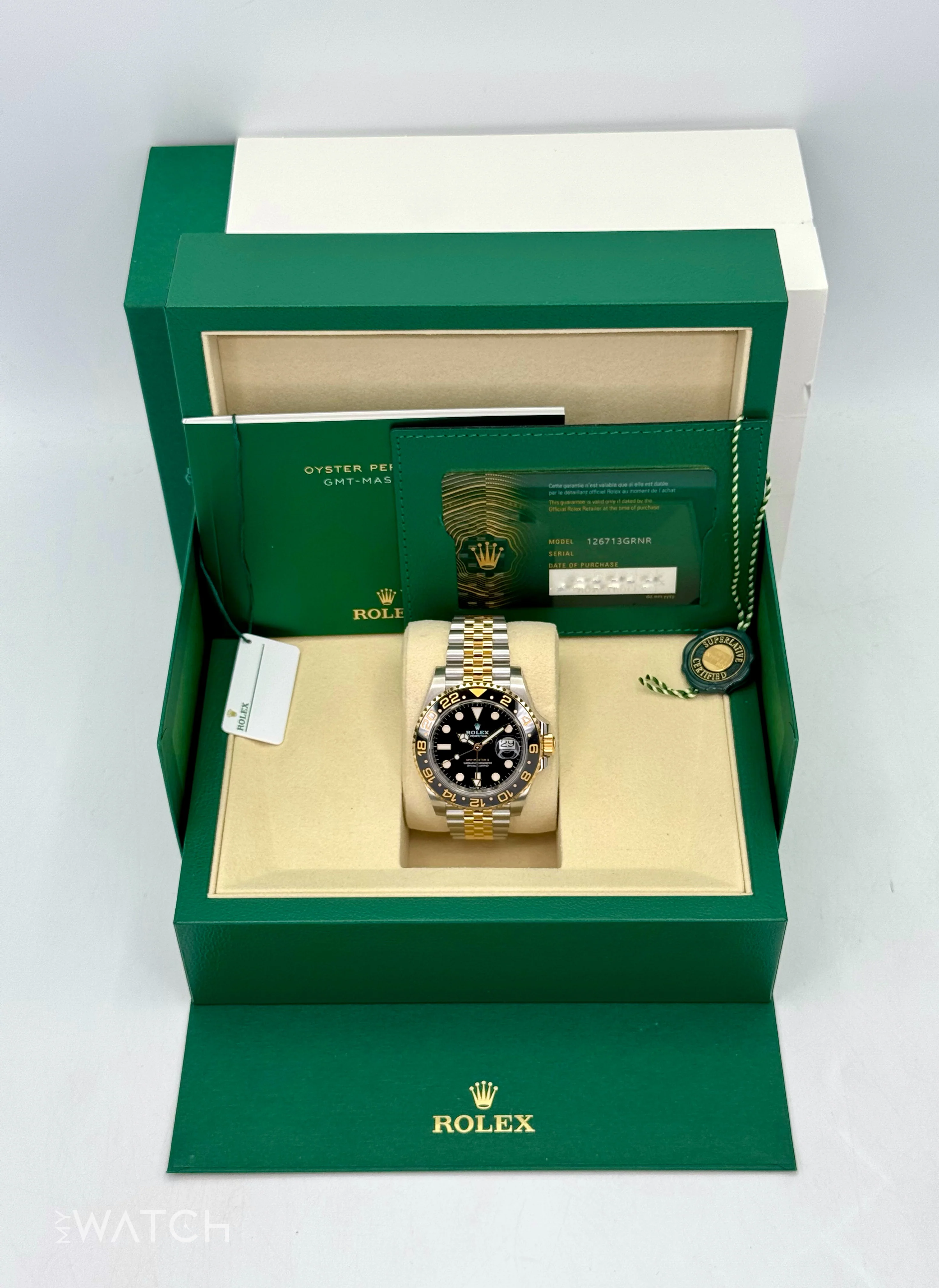 2025 Rolex GMT-Master II 40mm 126713GRNR Two-Tone Jubilee - Image 9
