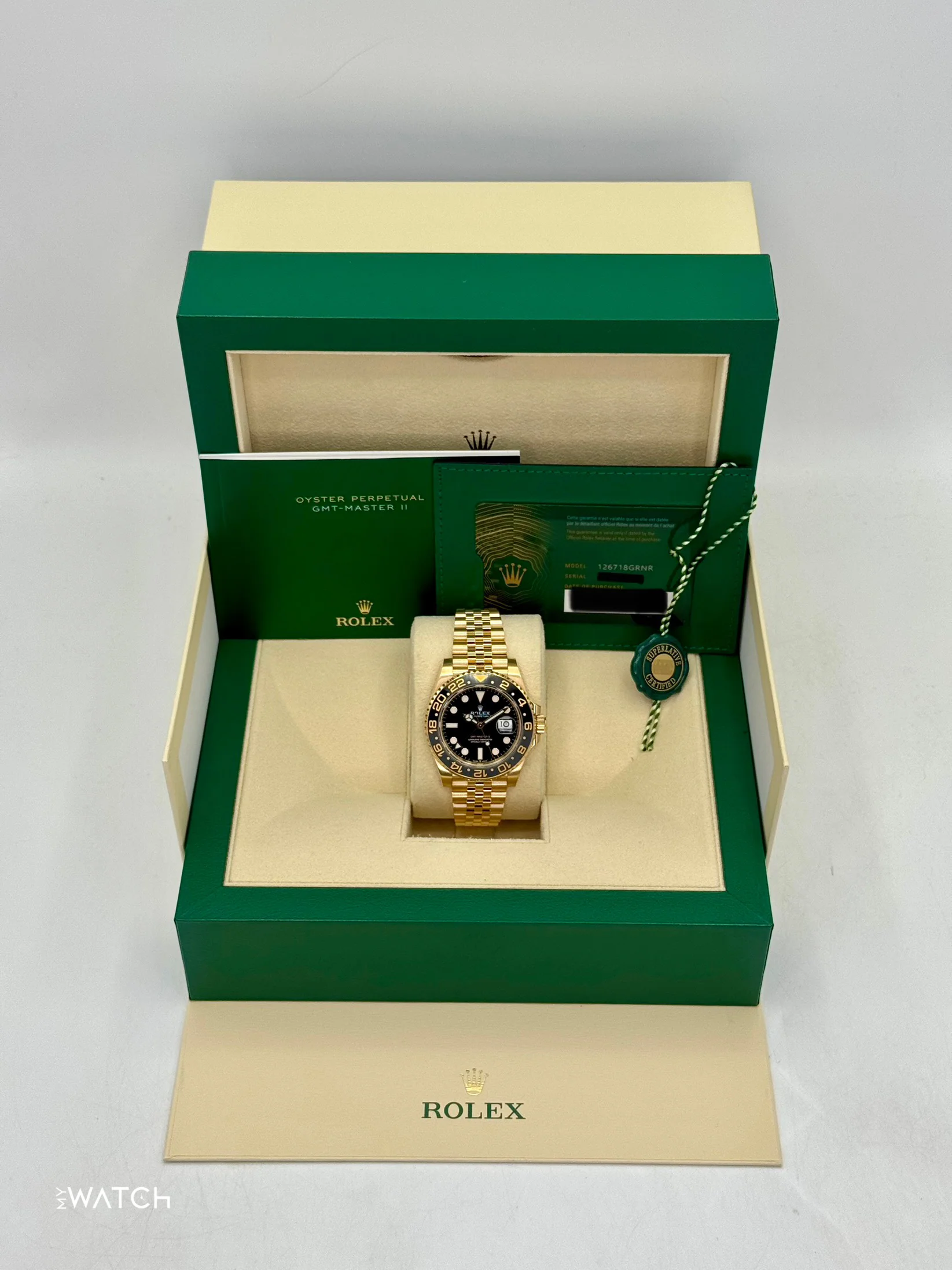 2025 Rolex GMT-Master II 40mm 126718GRNR Jubilee Black Dial - Image 9