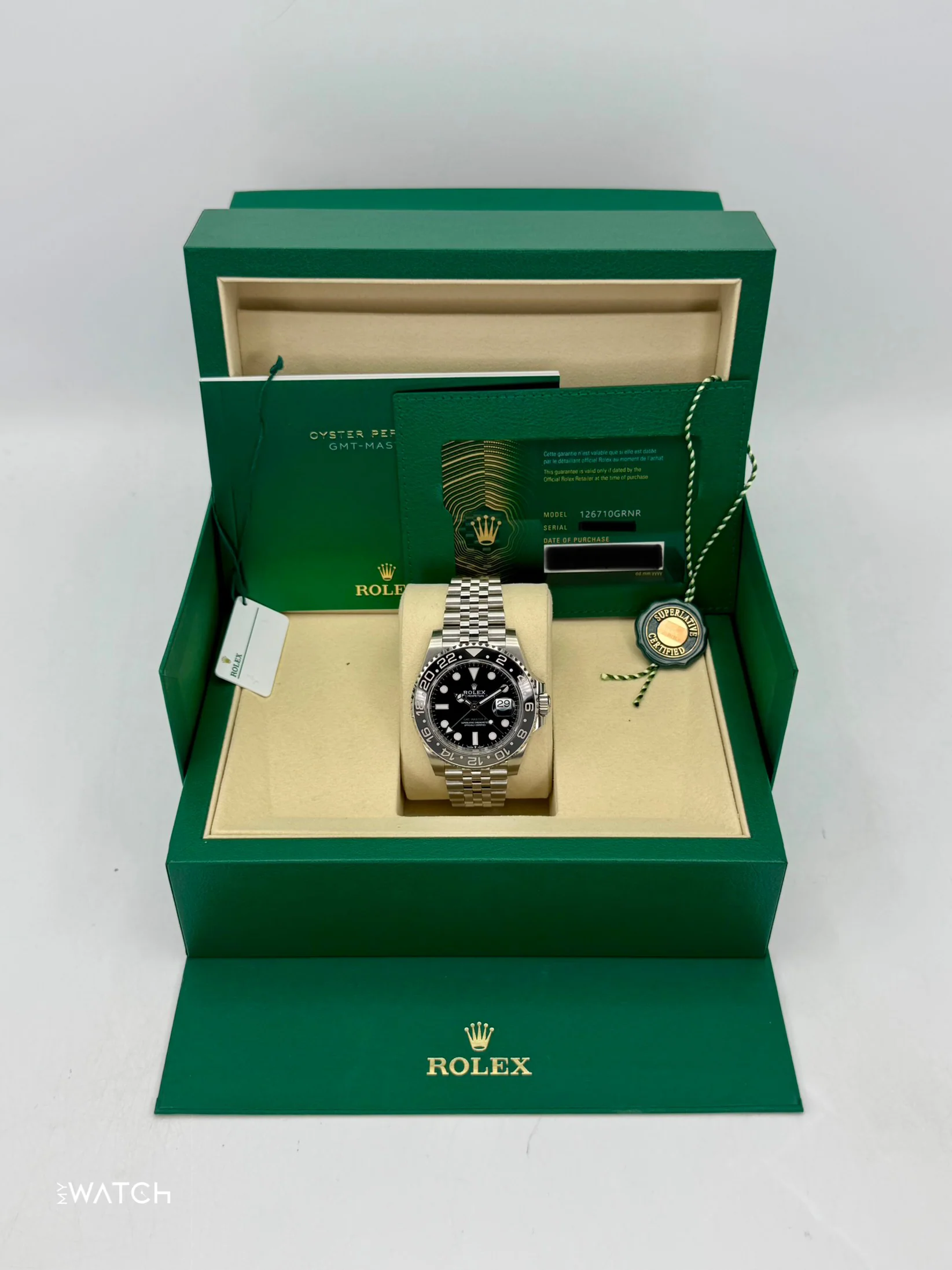 2025 Rolex GMT-Master II "Bruce Wayne" 40mm 126710GRNR Jubilee - Image 9