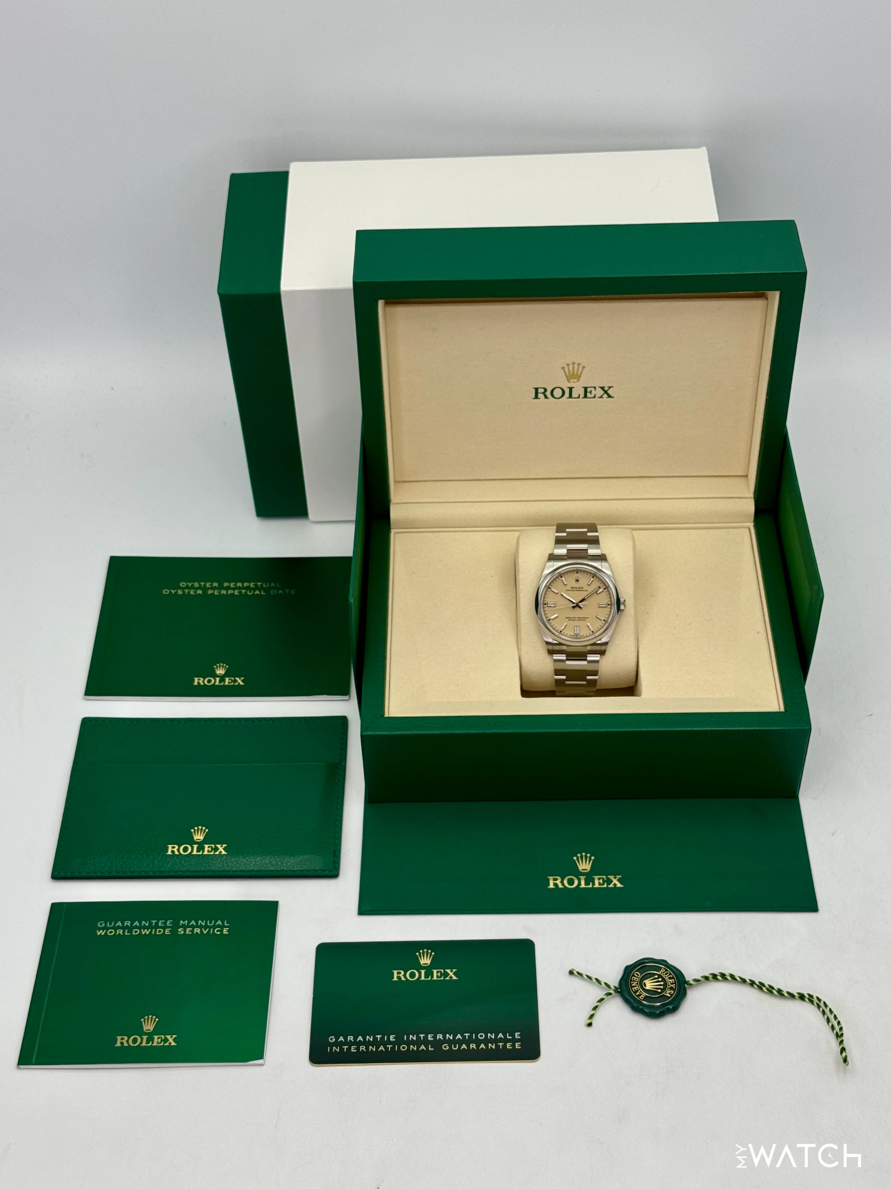 2025 Rolex Oyster Perpetual 36mm 126000 Beige Dial - Image 10
