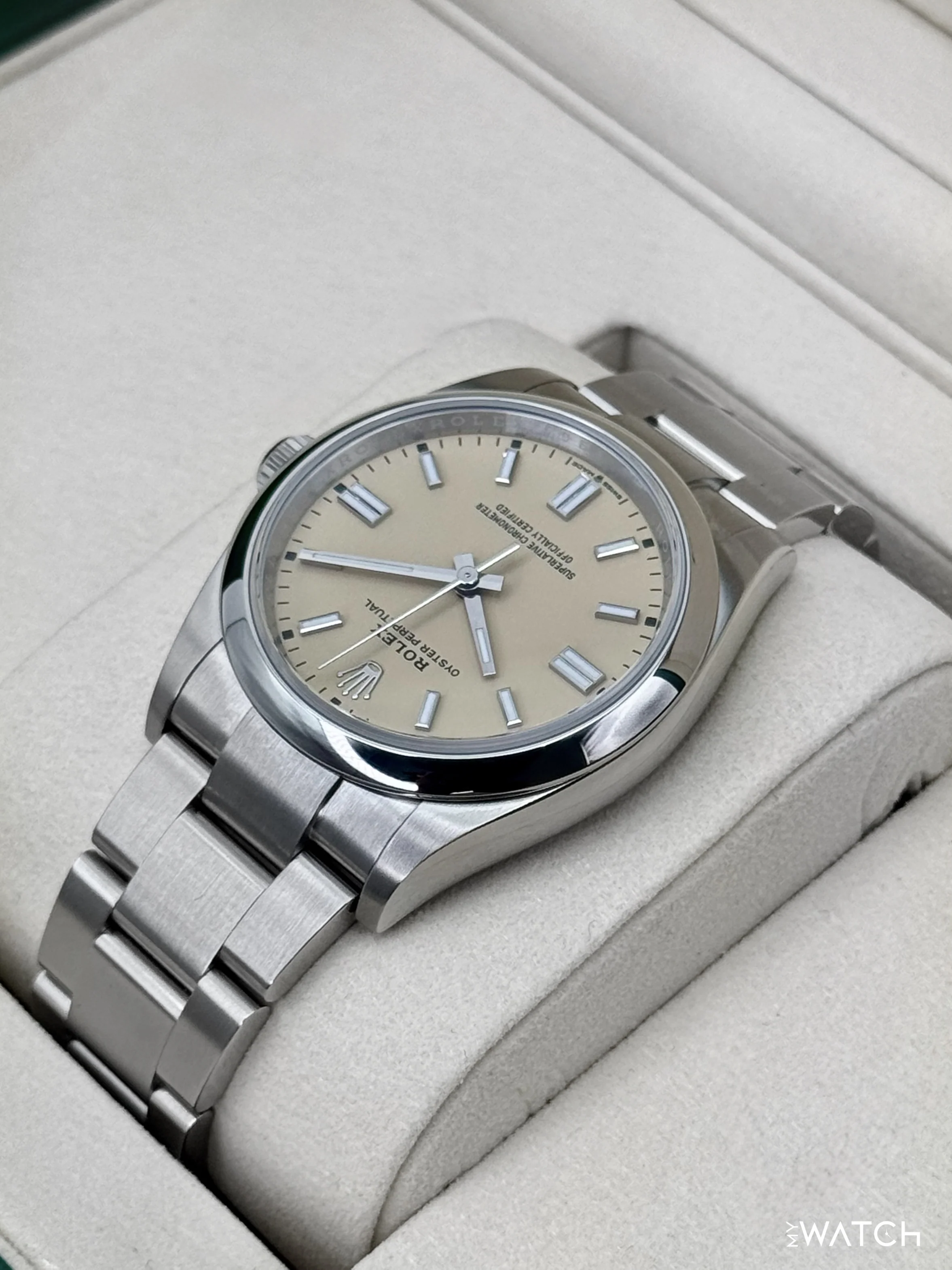 2025 Rolex Oyster Perpetual 36mm 126000 Beige Dial - Image 7
