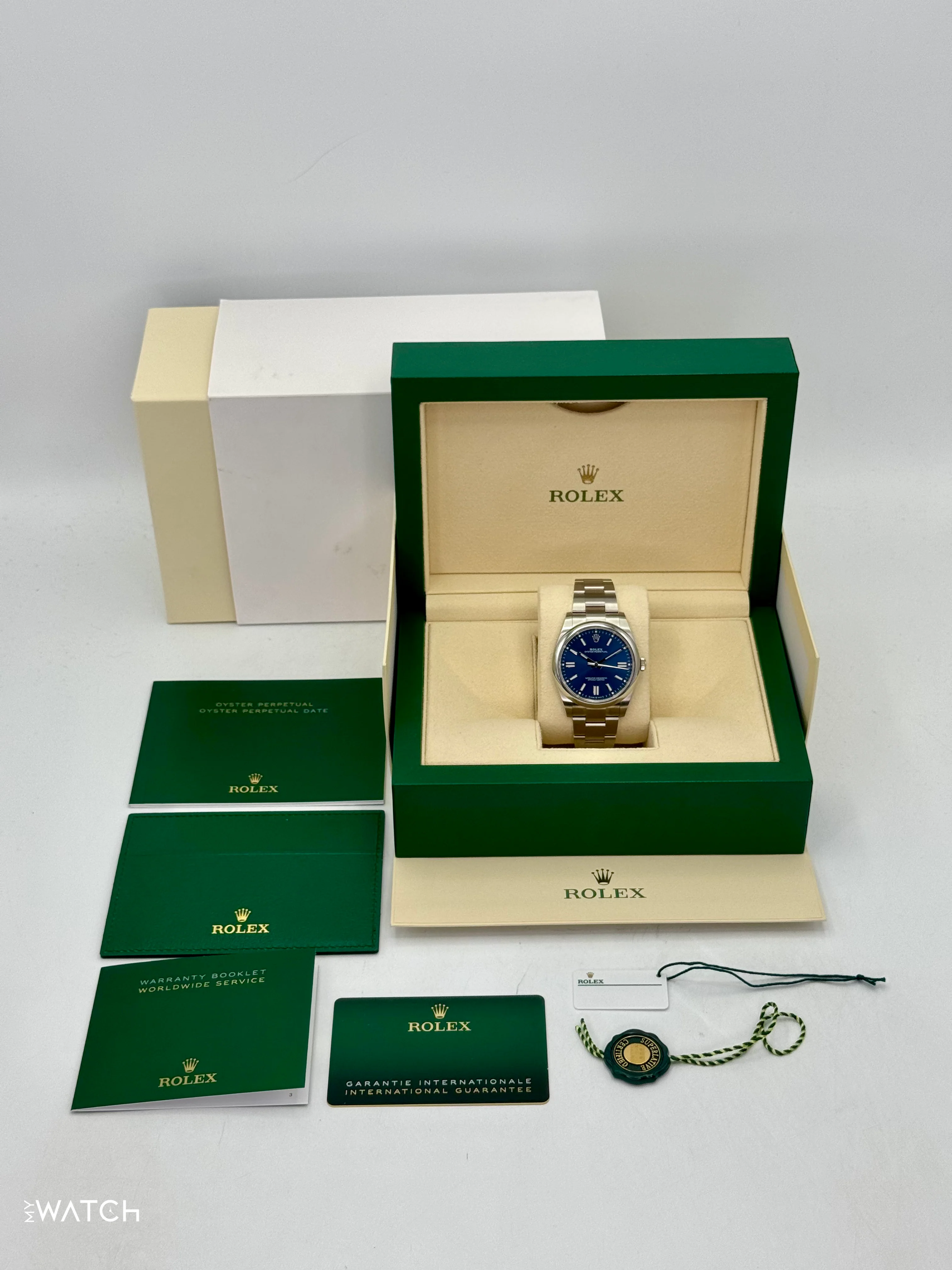 2025 Rolex Oyster Perpetual 41mm 124300 Blue Dial - Image 10
