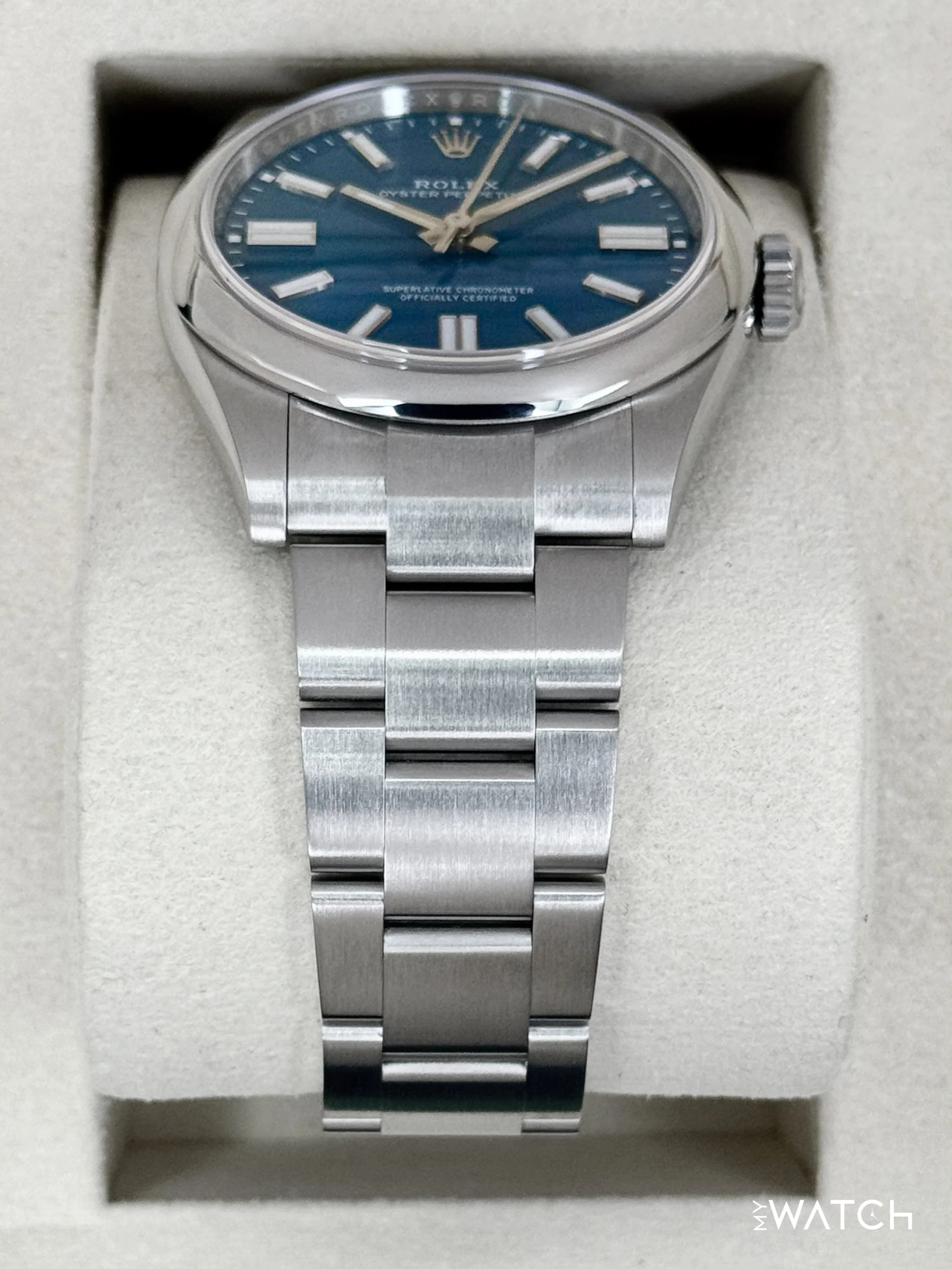 NEW 2025 Rolex Oyster Perpetual 41mm 134300 Med Blue Dial - Image 3