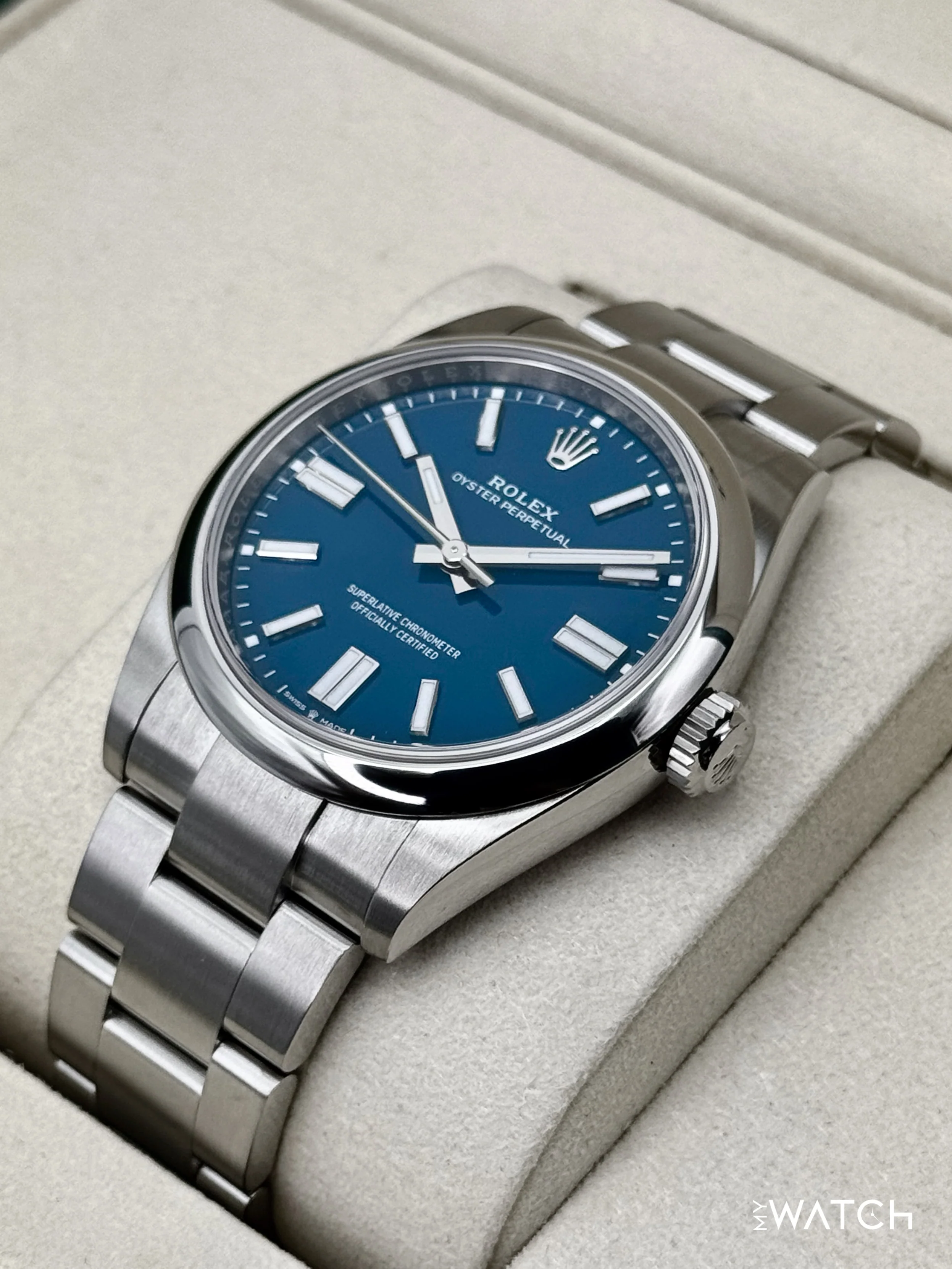 NEW 2025 Rolex Oyster Perpetual 41mm 134300 Med Blue Dial - Image 5