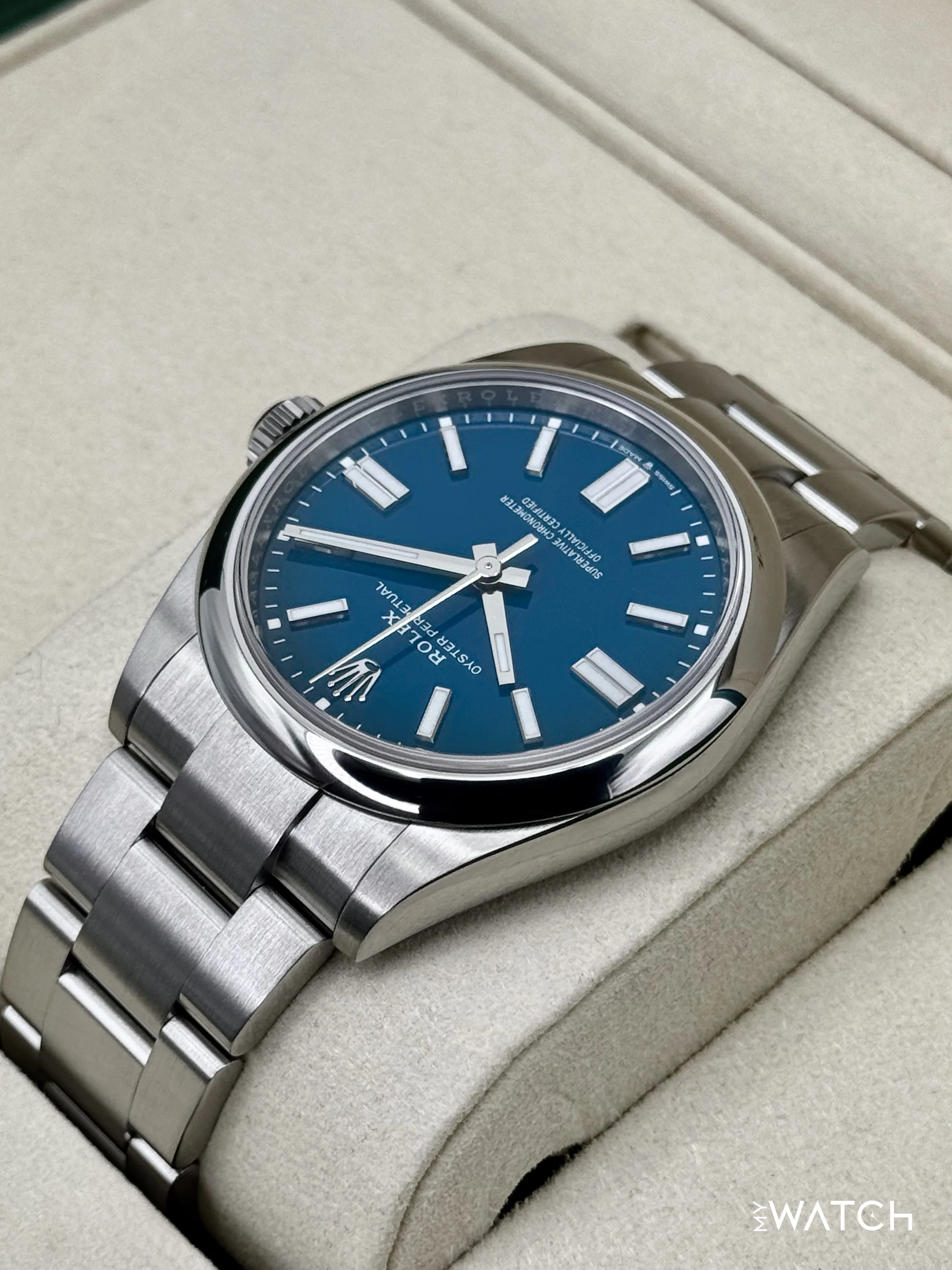 NEW 2025 Rolex Oyster Perpetual 41mm 134300 Med Blue Dial - Image 7