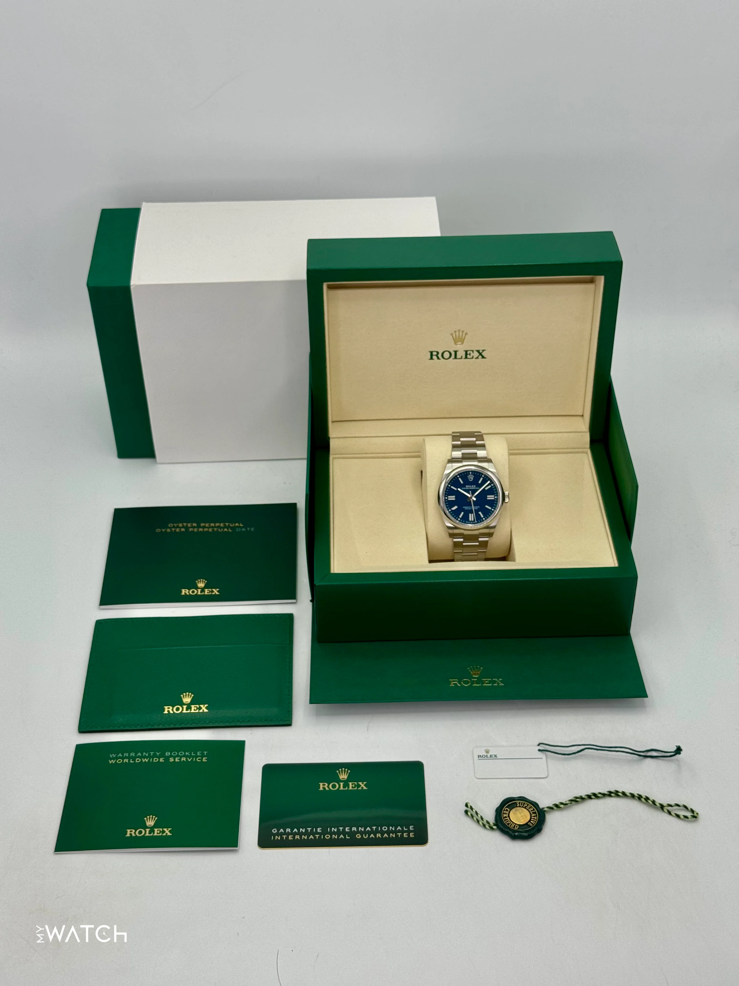 2025 Rolex Oyster Perpetual 41mm 134300 Med Blue Dial - Image 10