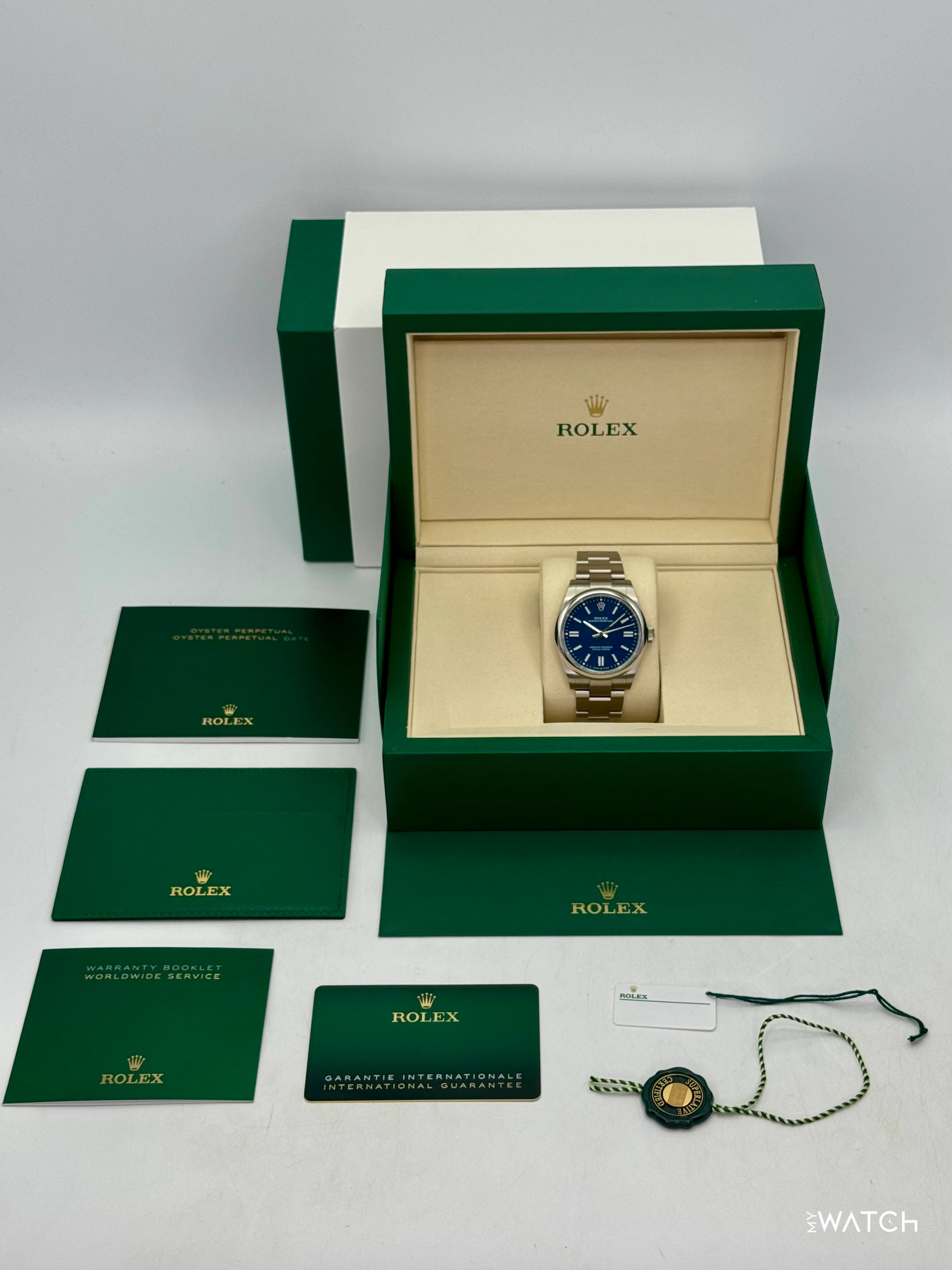 2025 Rolex Oyster Perpetual 41mm 134300 Med Blue Dial - Image 10