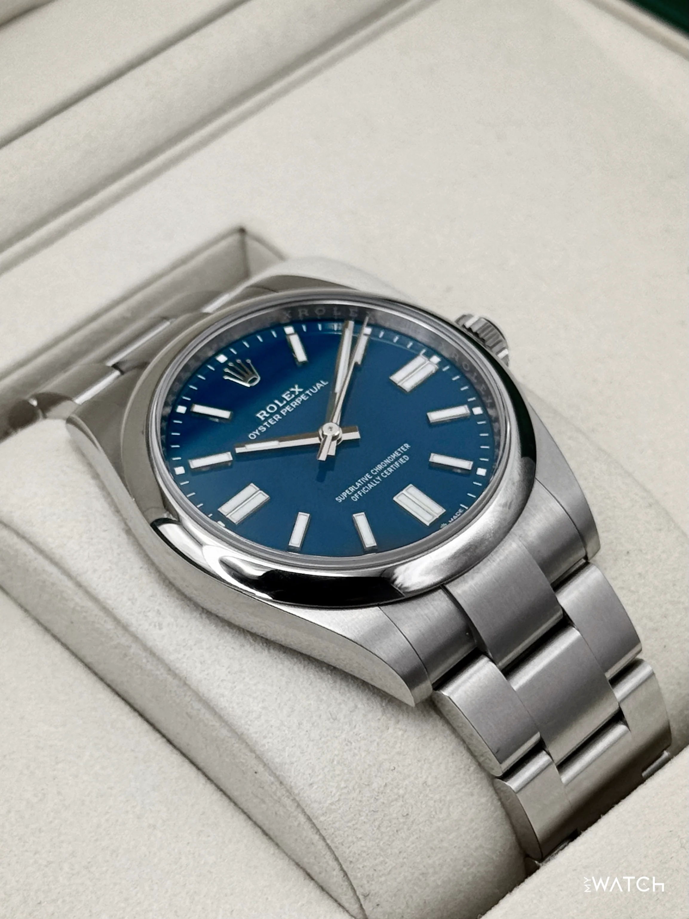 2025 Rolex Oyster Perpetual 41mm 134300 Med Blue Dial - Image 6