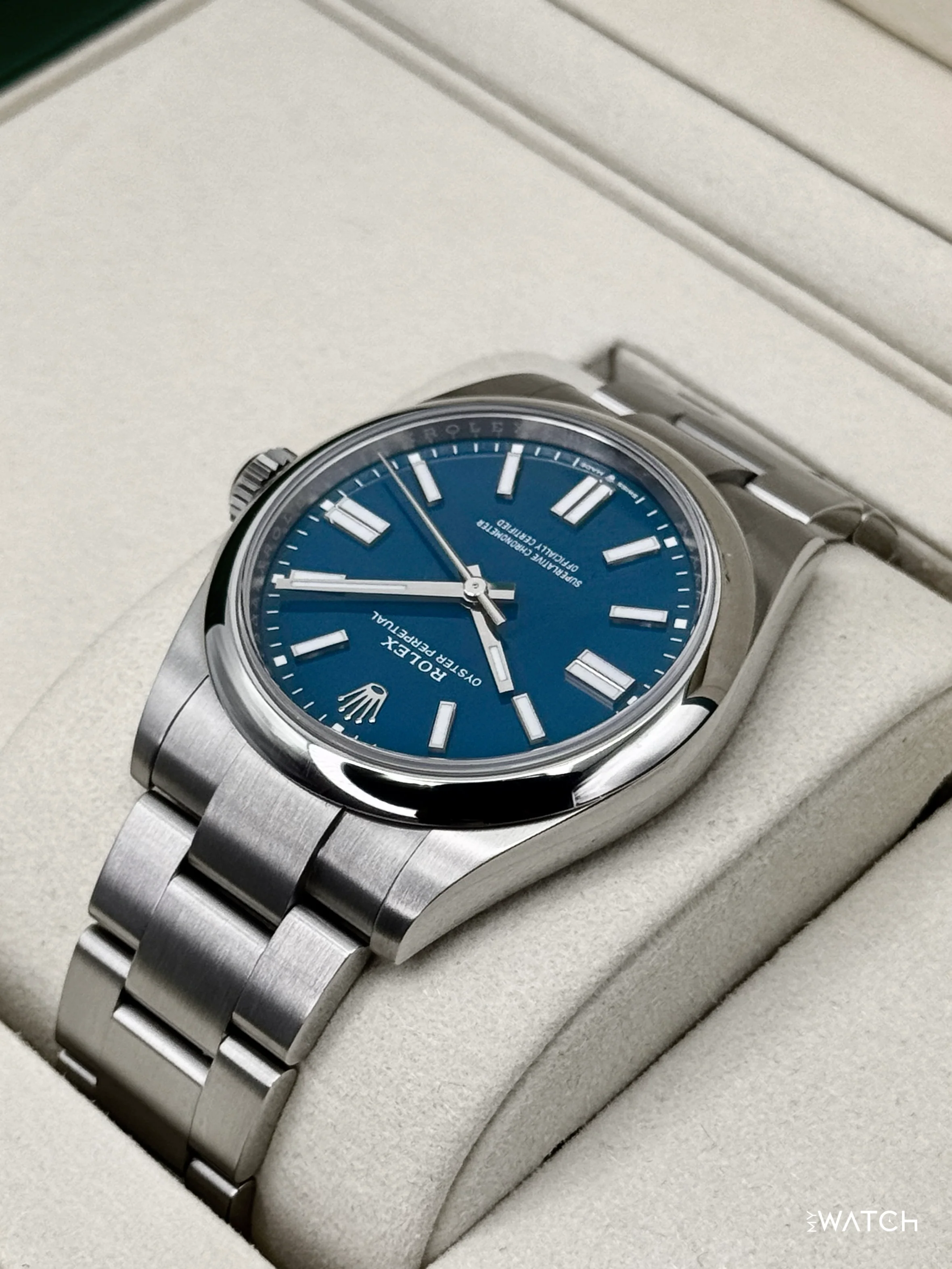 2025 Rolex Oyster Perpetual 41mm 134300 Med Blue Dial - Image 7