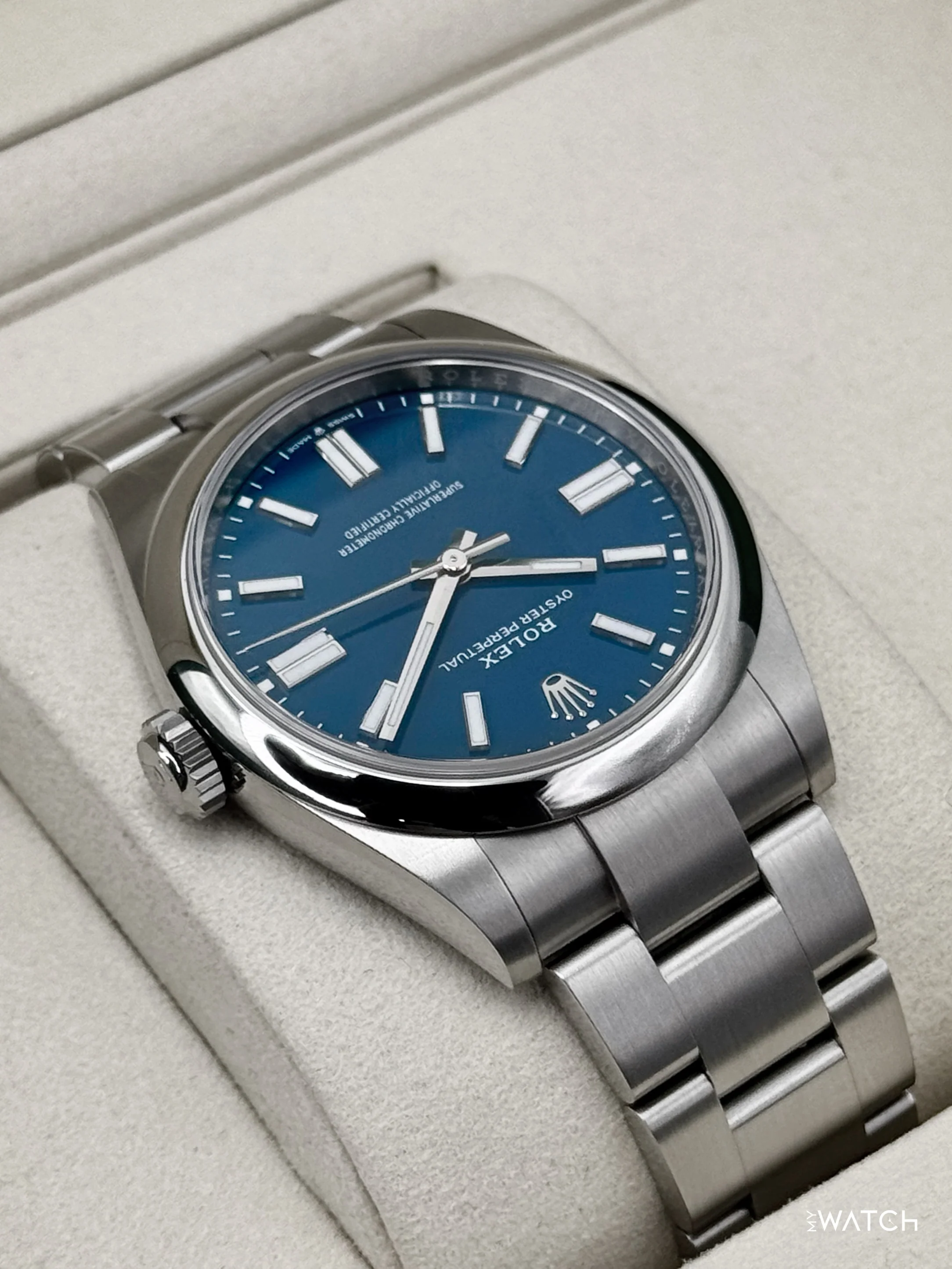 2025 Rolex Oyster Perpetual 41mm 134300 Med Blue Dial - Image 8