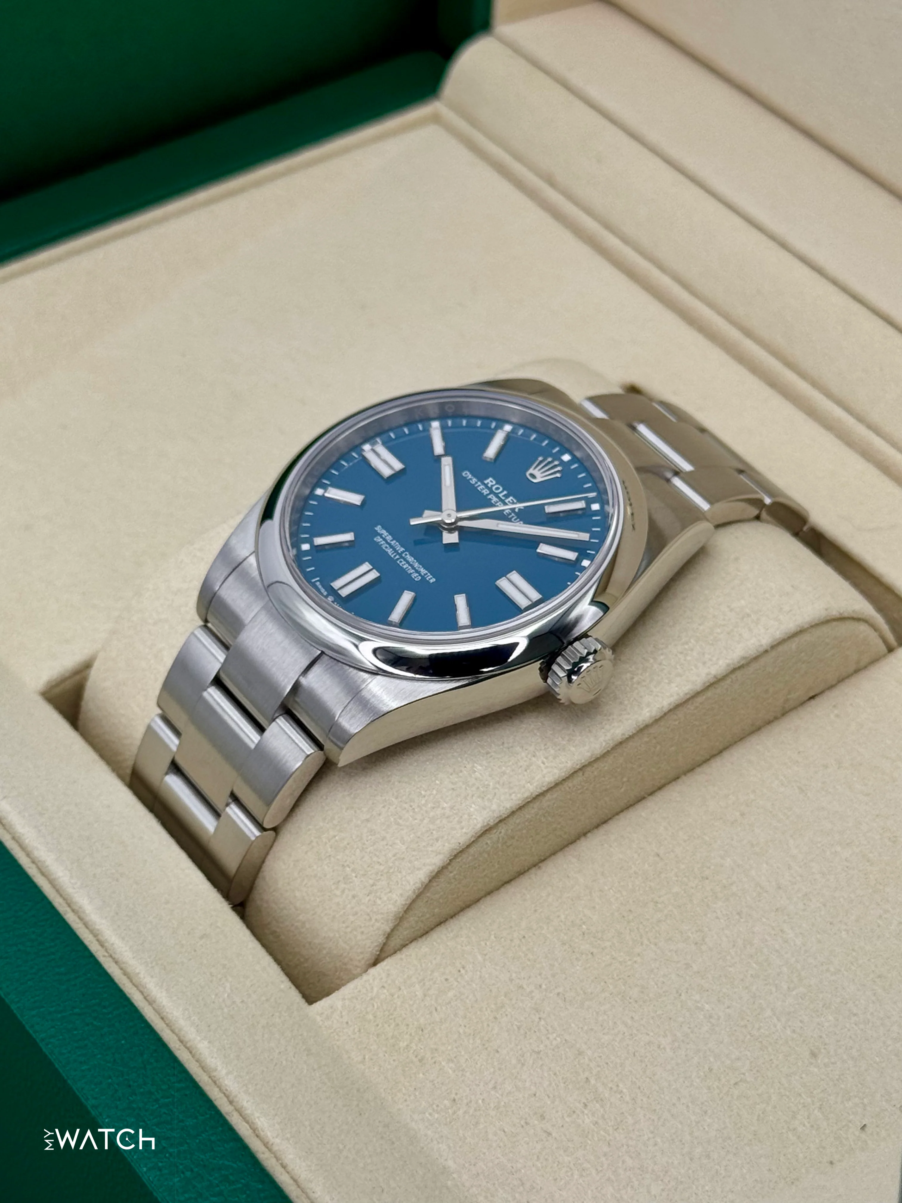 2025 Rolex Oyster Perpetual 41mm 134300 Med Blue Dial - Image 5