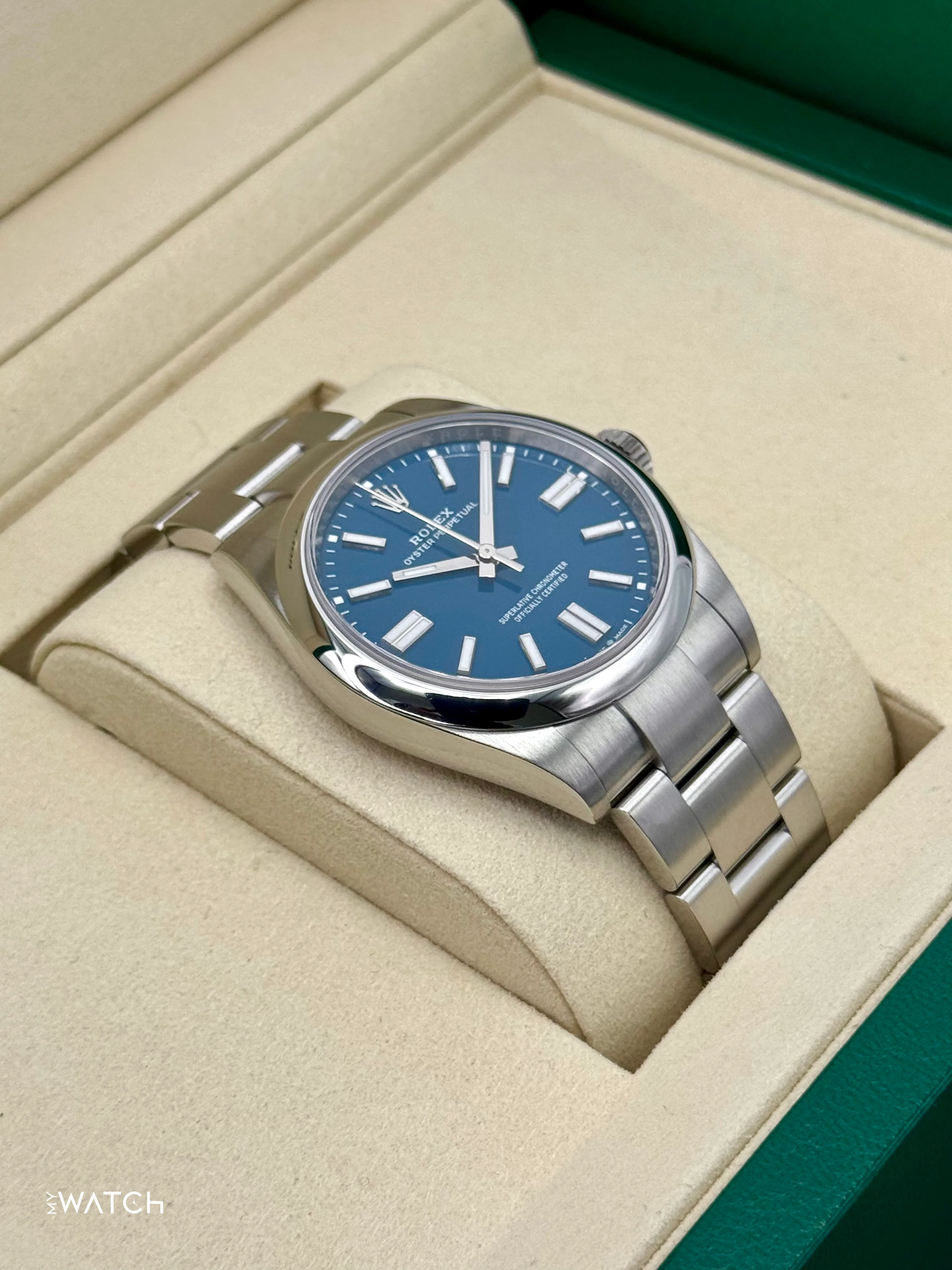 2025 Rolex Oyster Perpetual 41mm 134300 Med Blue Dial - Image 6
