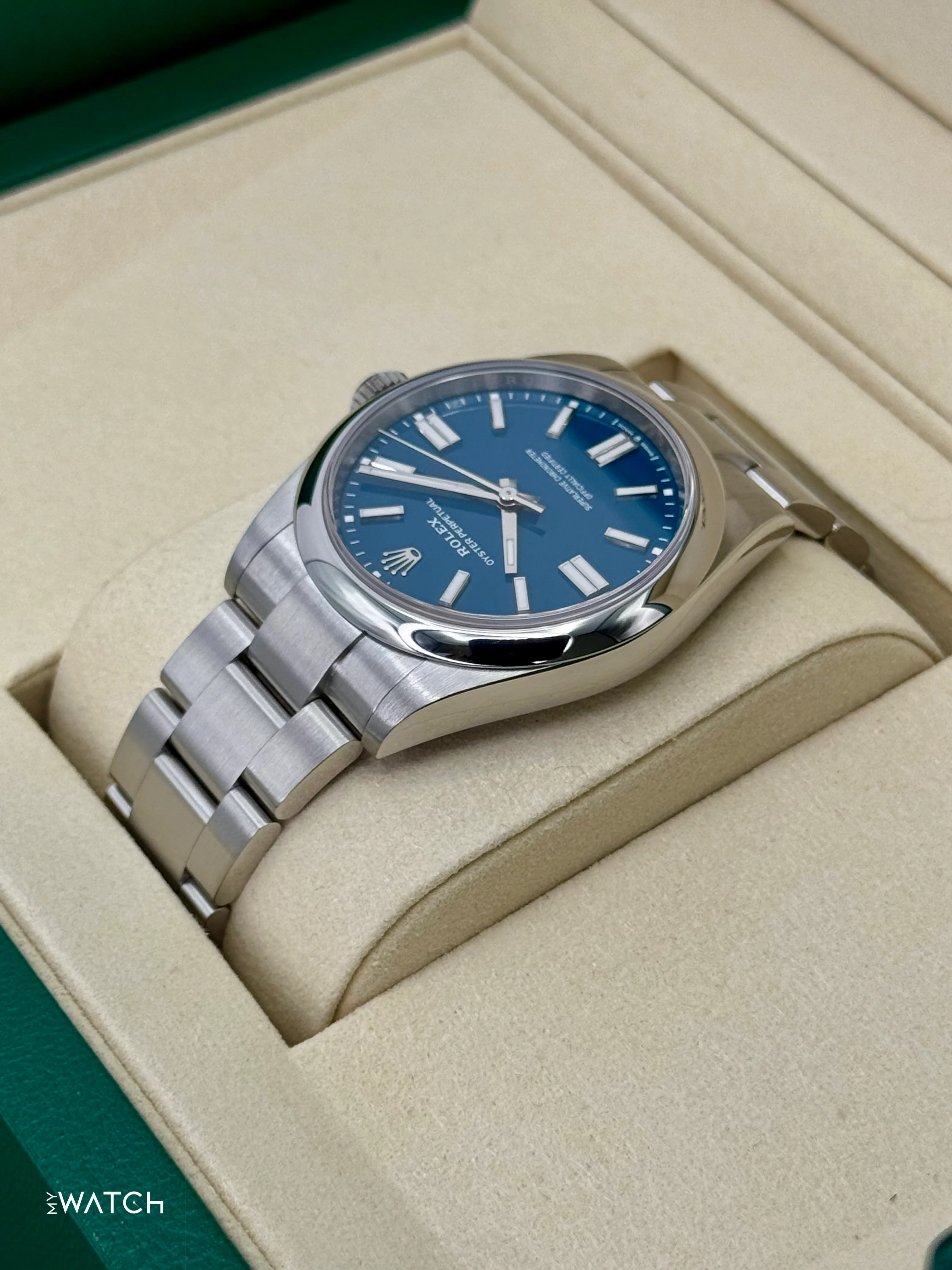 2025 Rolex Oyster Perpetual 41mm 134300 Med Blue Dial - Image 7