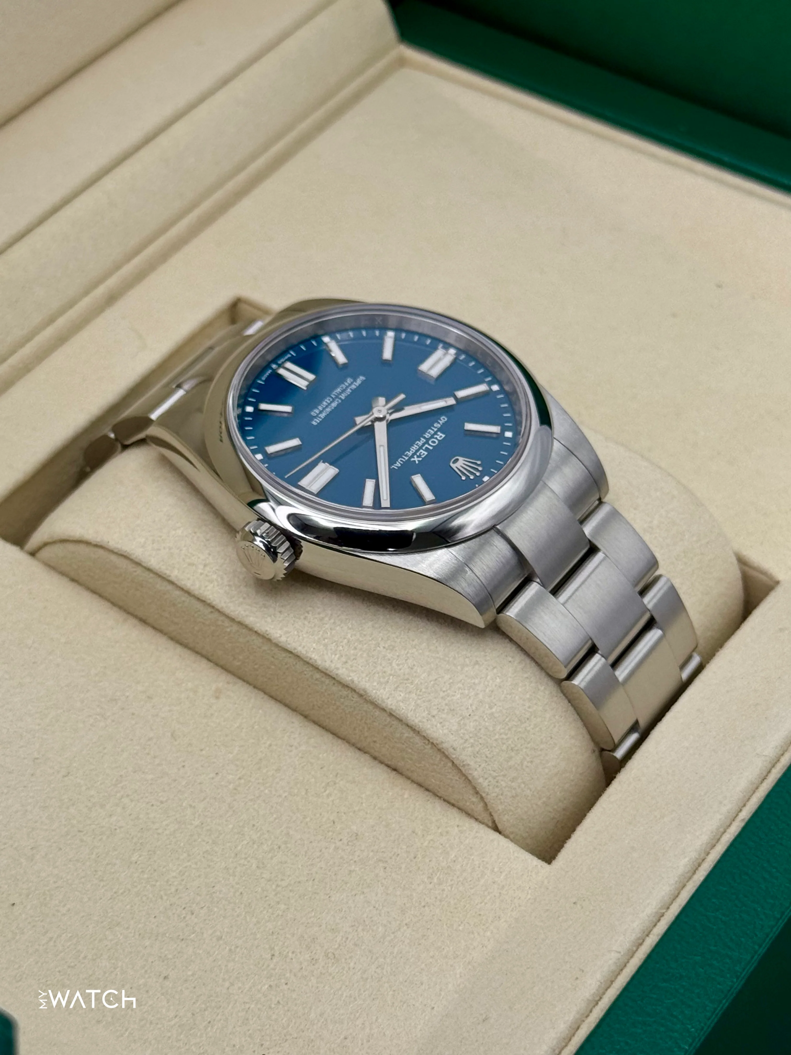 2025 Rolex Oyster Perpetual 41mm 134300 Med Blue Dial - Image 8