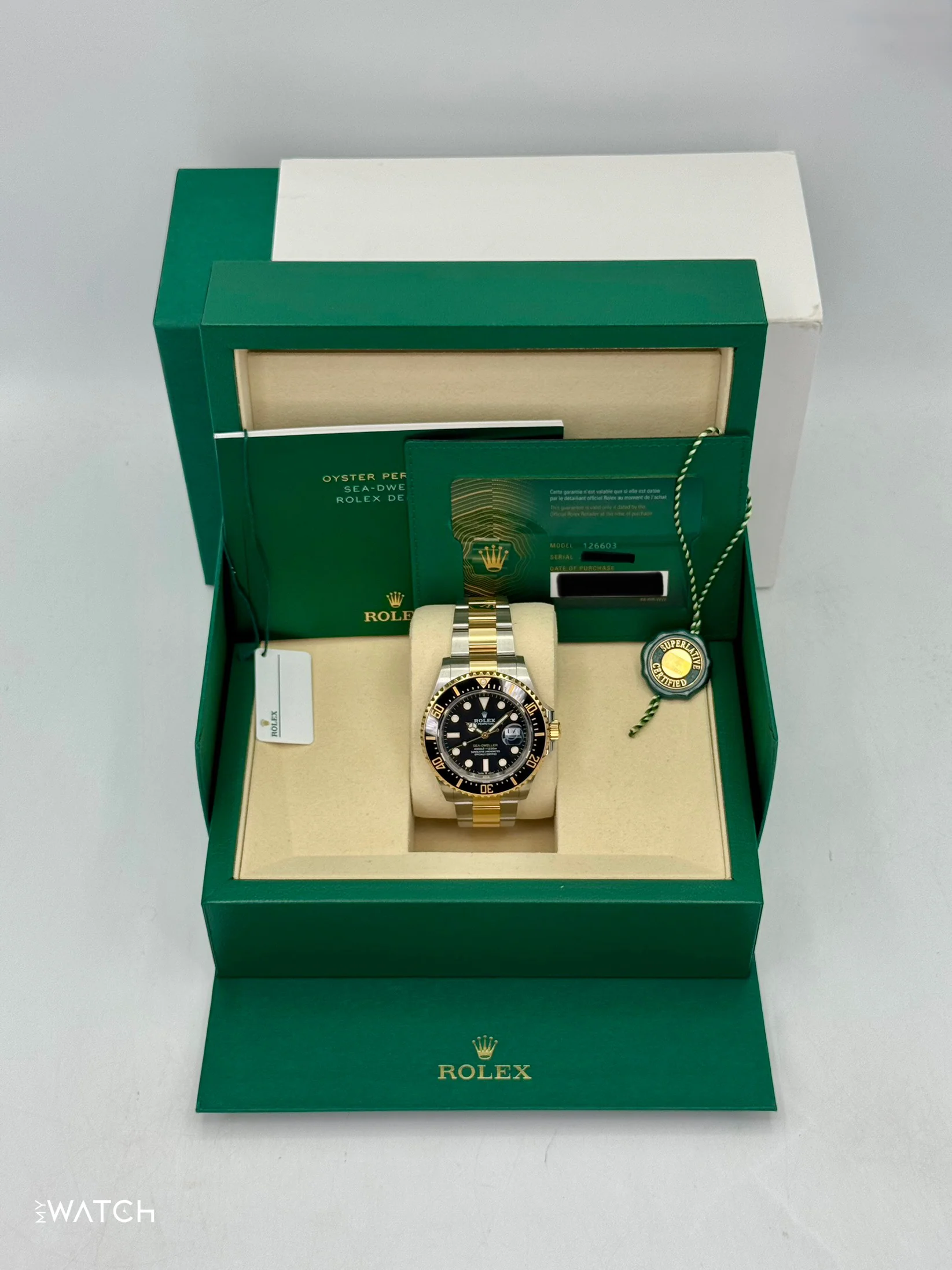 2025 Rolex Sea-Dweller 43mm 126603 Two-Tone Black Dial - Image 9