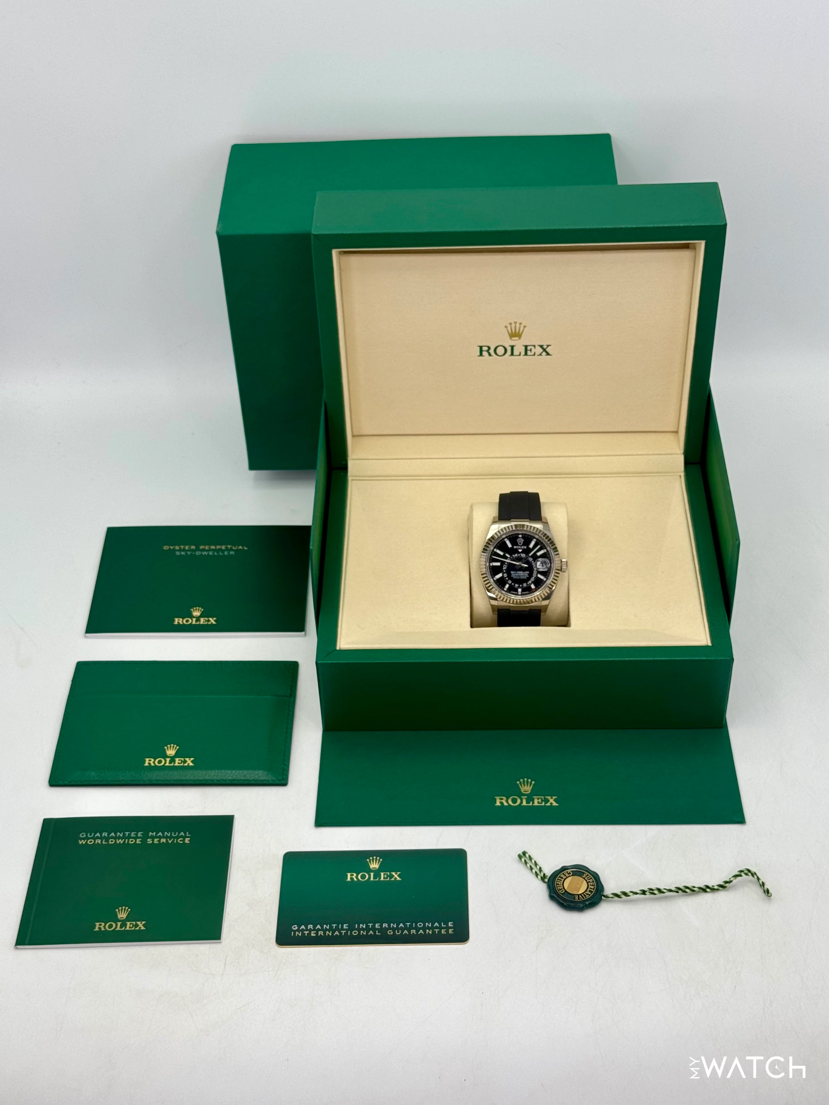 2025 Rolex Sky-Dweller 42mm 336239 White Gold Oysterflex Black Dial - Image 10