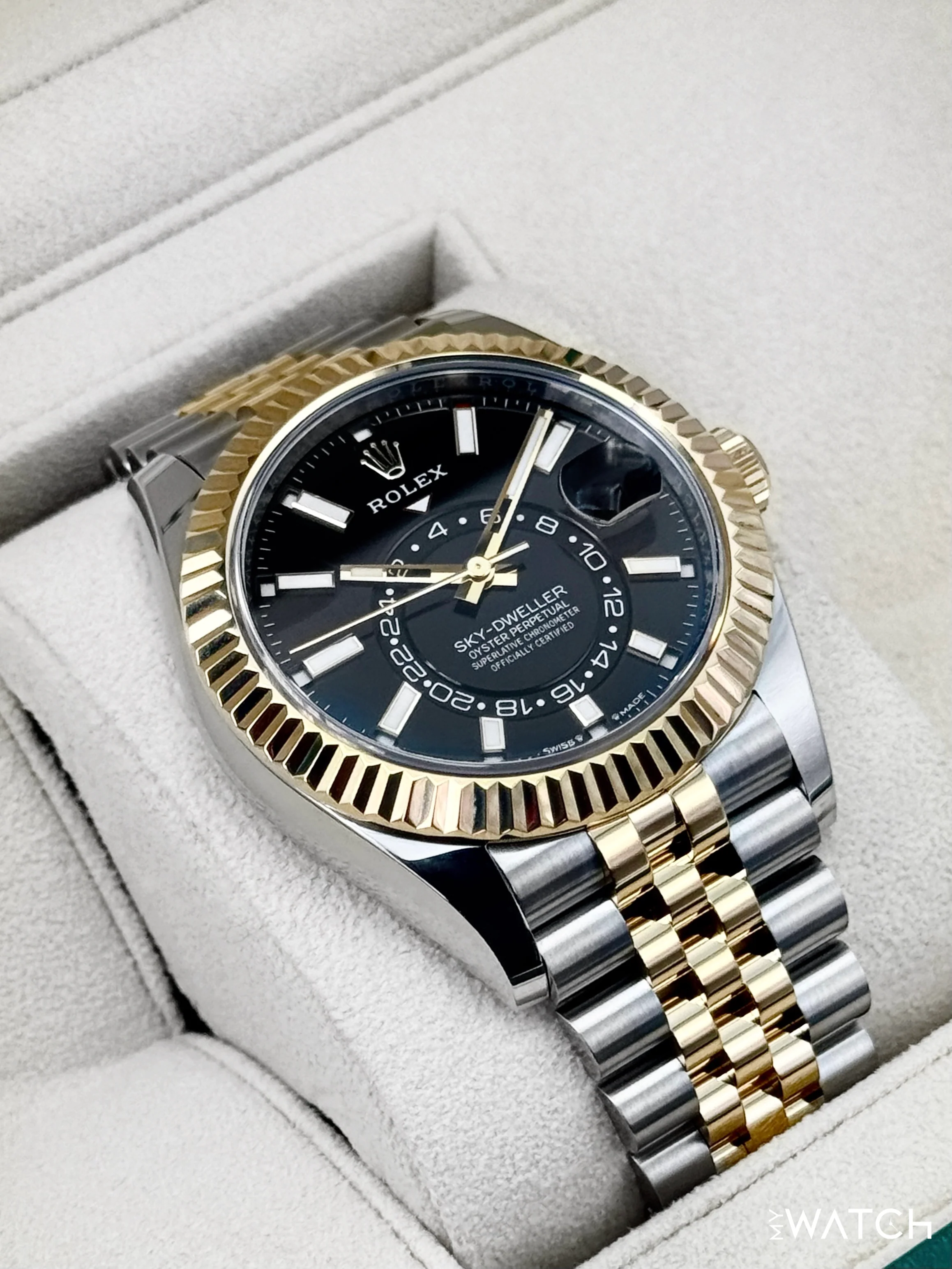 2025 Rolex Sky-Dweller 42mm 336933 Two-Tone Jubilee Black Dial - Image 6