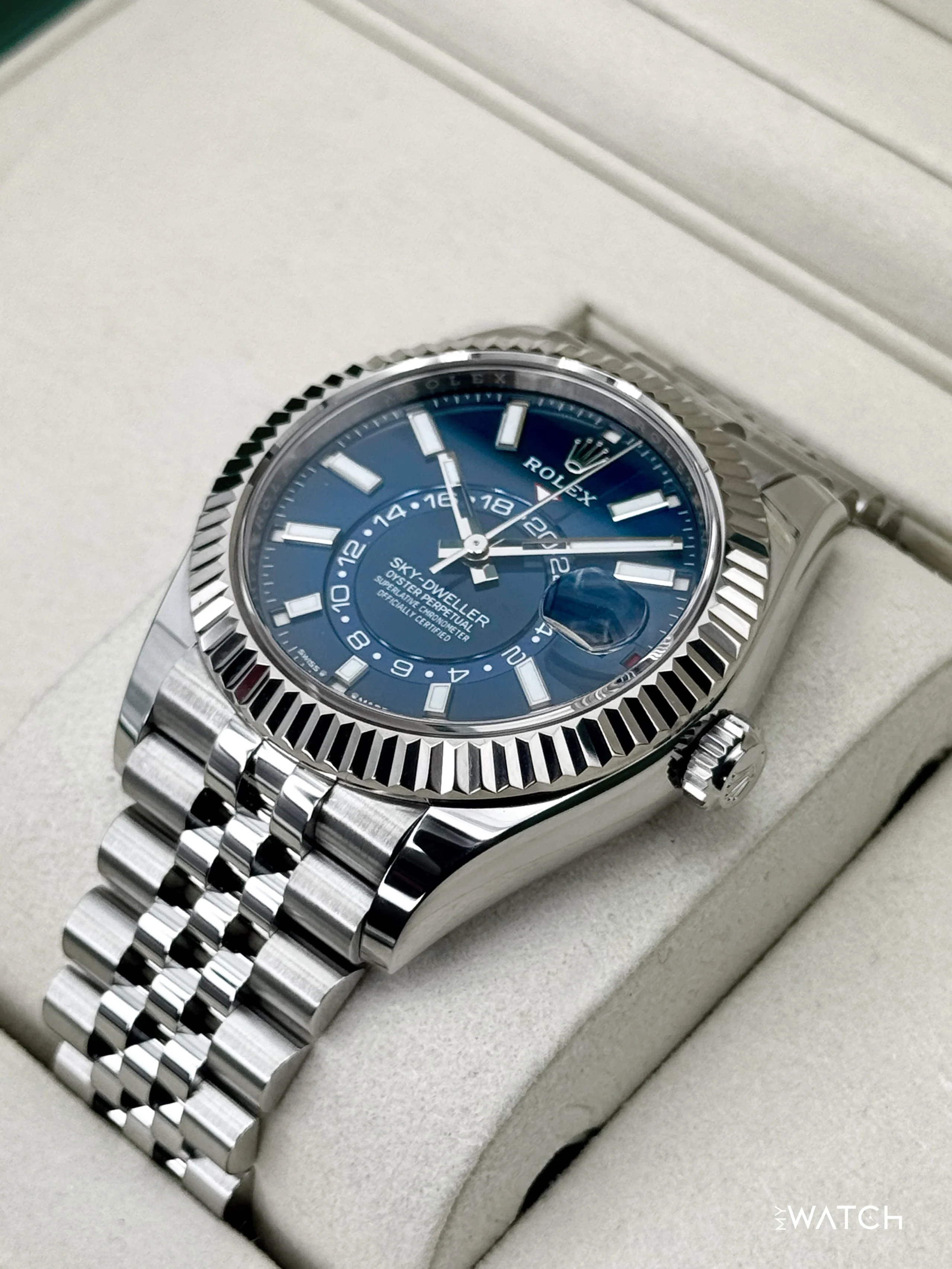 2025 Rolex Sky-Dweller 42mm 336934 Jubilee Blue Dial - Image 5
