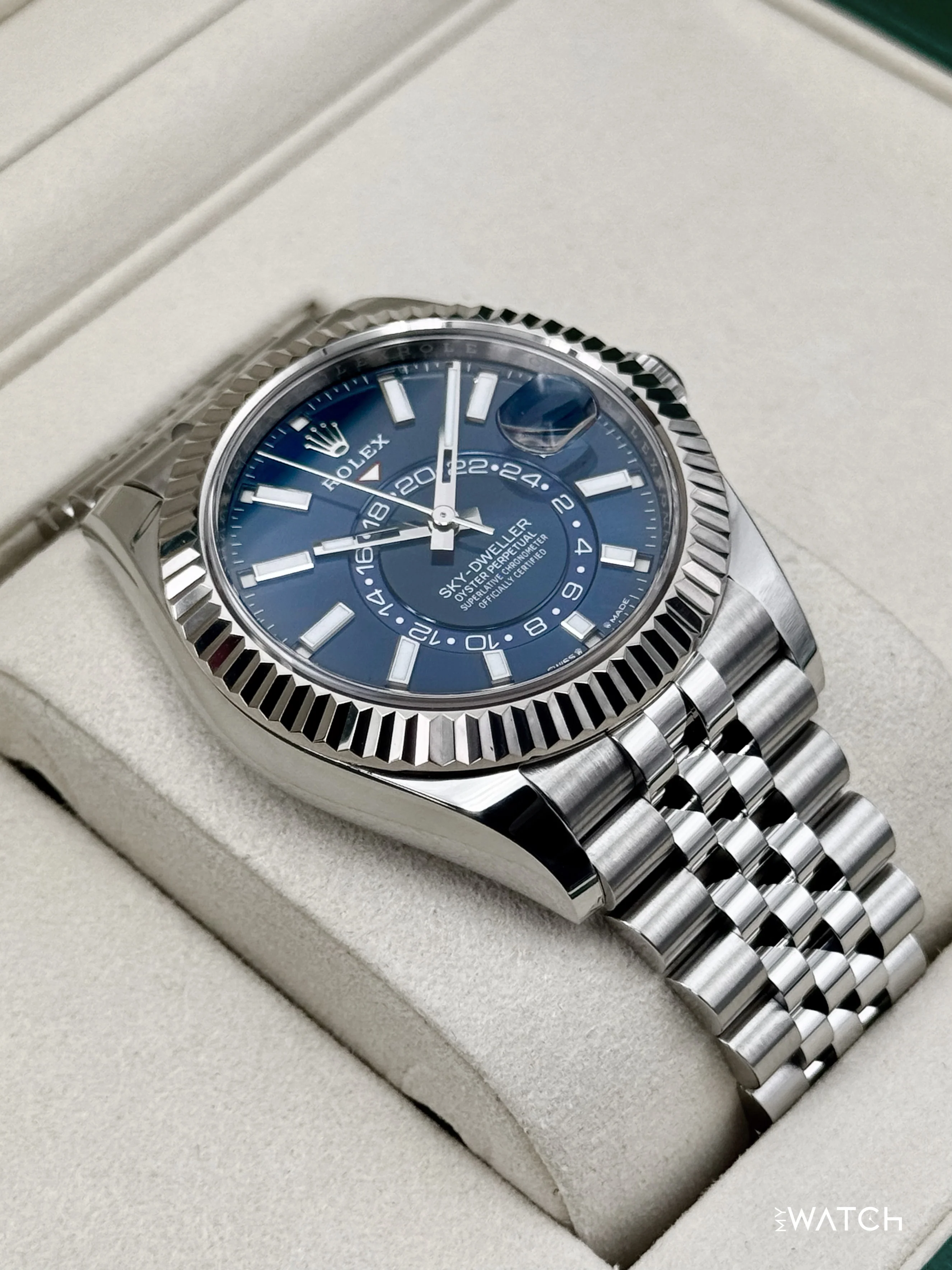2025 Rolex Sky-Dweller 42mm 336934 Jubilee Blue Dial - Image 6