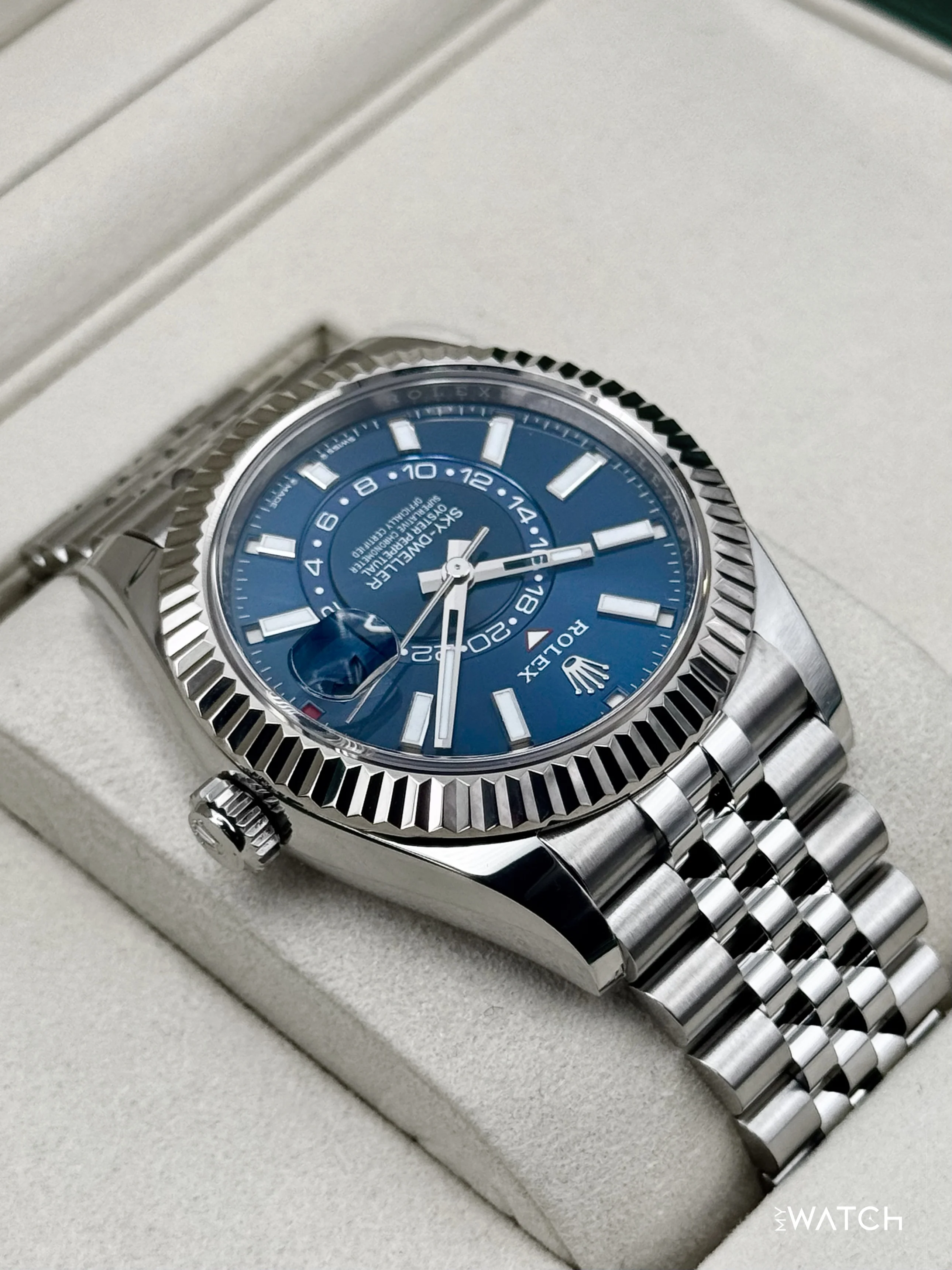 2025 Rolex Sky-Dweller 42mm 336934 Jubilee Blue Dial - Image 8