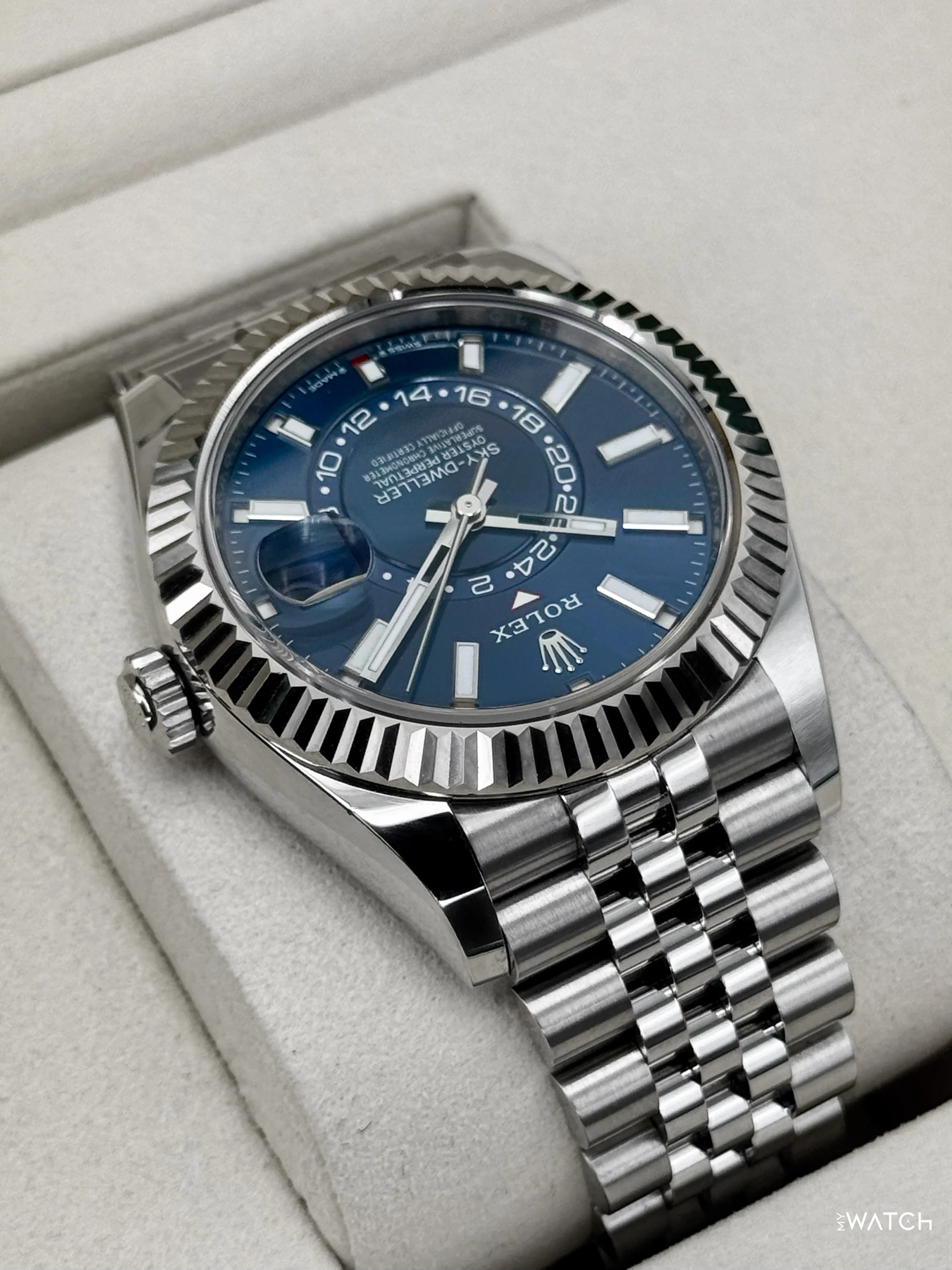 2025 Rolex Sky-Dweller 42mm 336934 Jubilee Blue Dial - Image 8