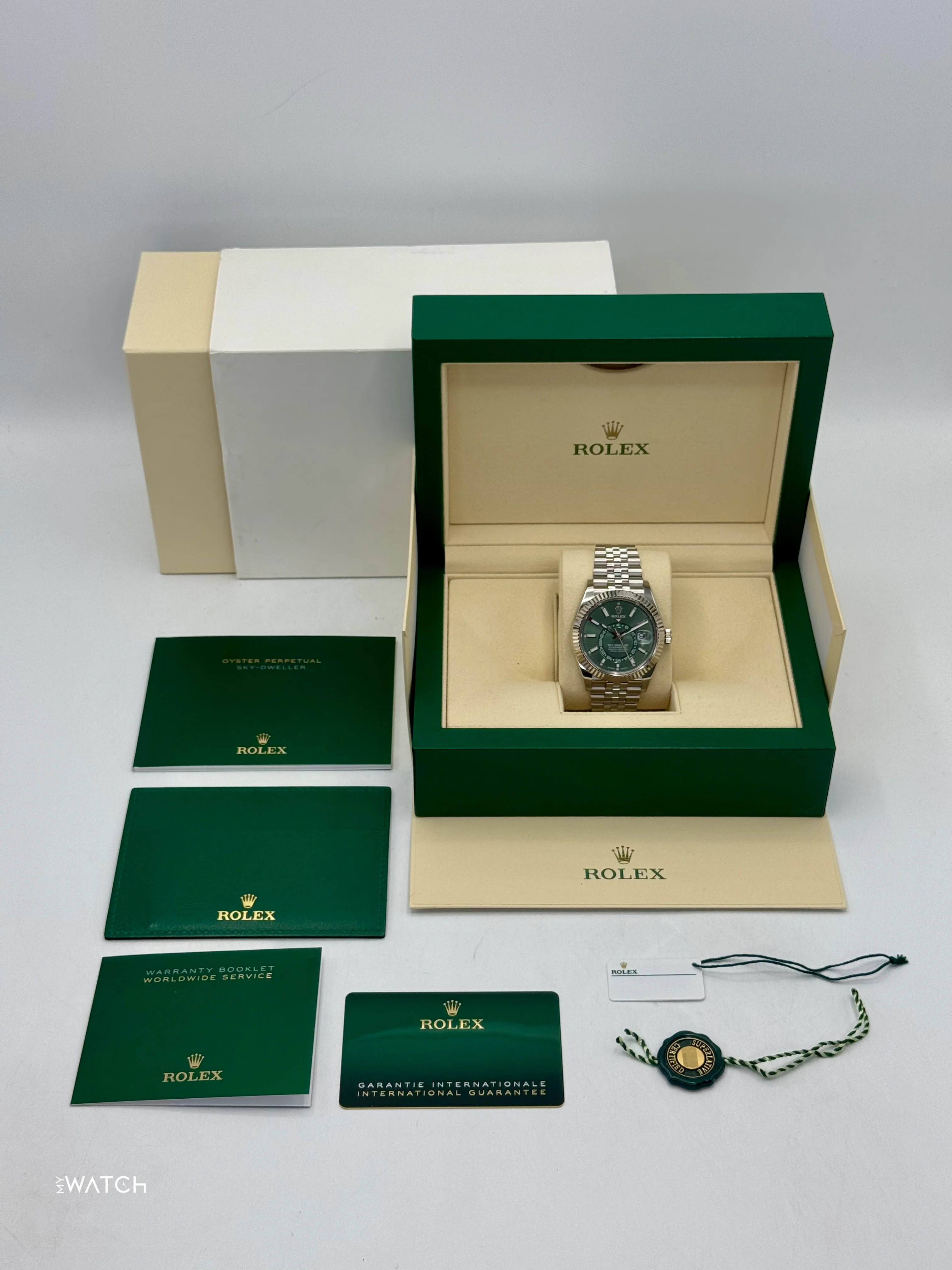 2025 Rolex Sky-Dweller 42mm 336934 Jubilee Green Dial - Image 10