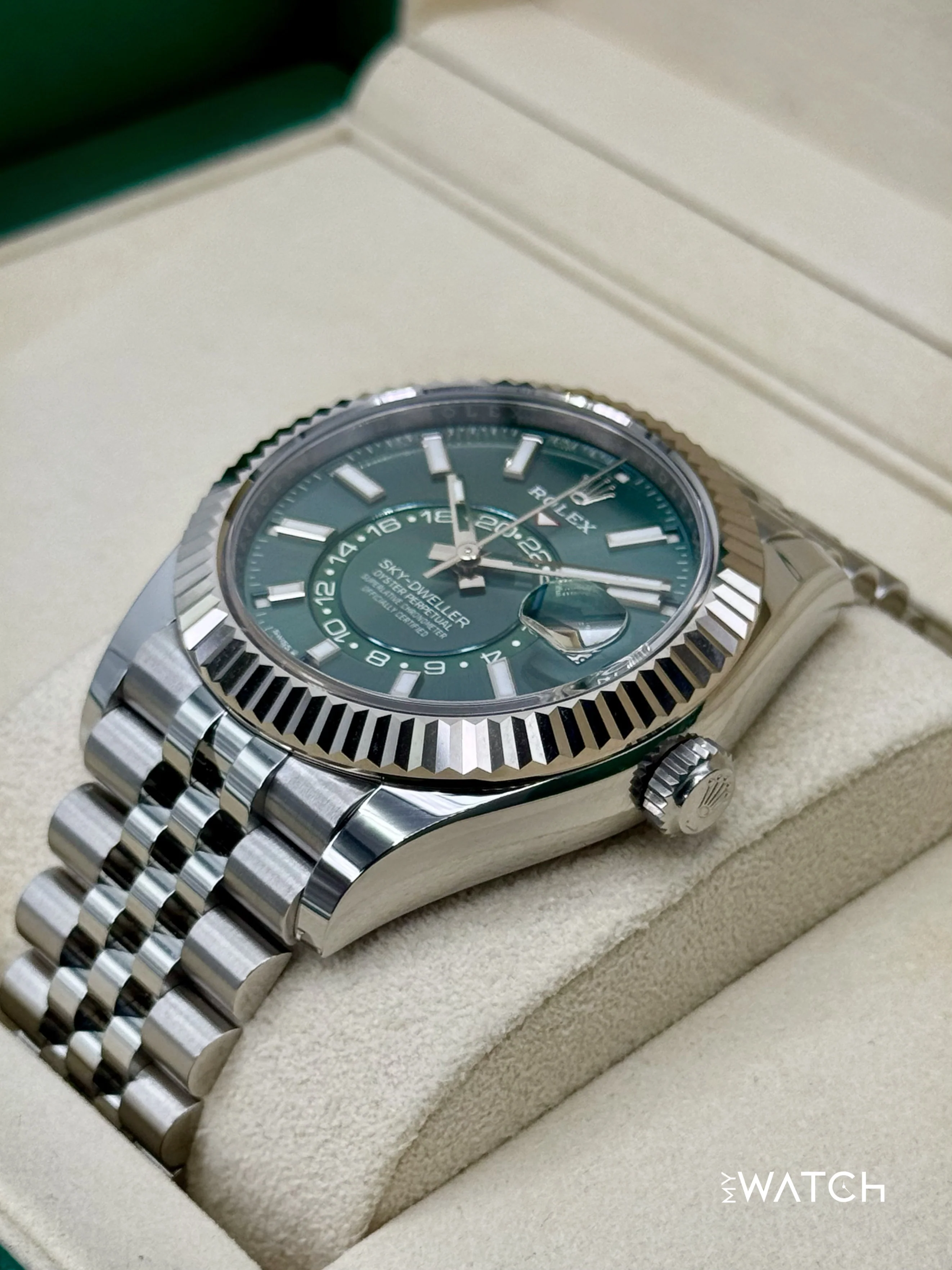 2025 Rolex Sky-Dweller 42mm 336934 Jubilee Green Dial - Image 5