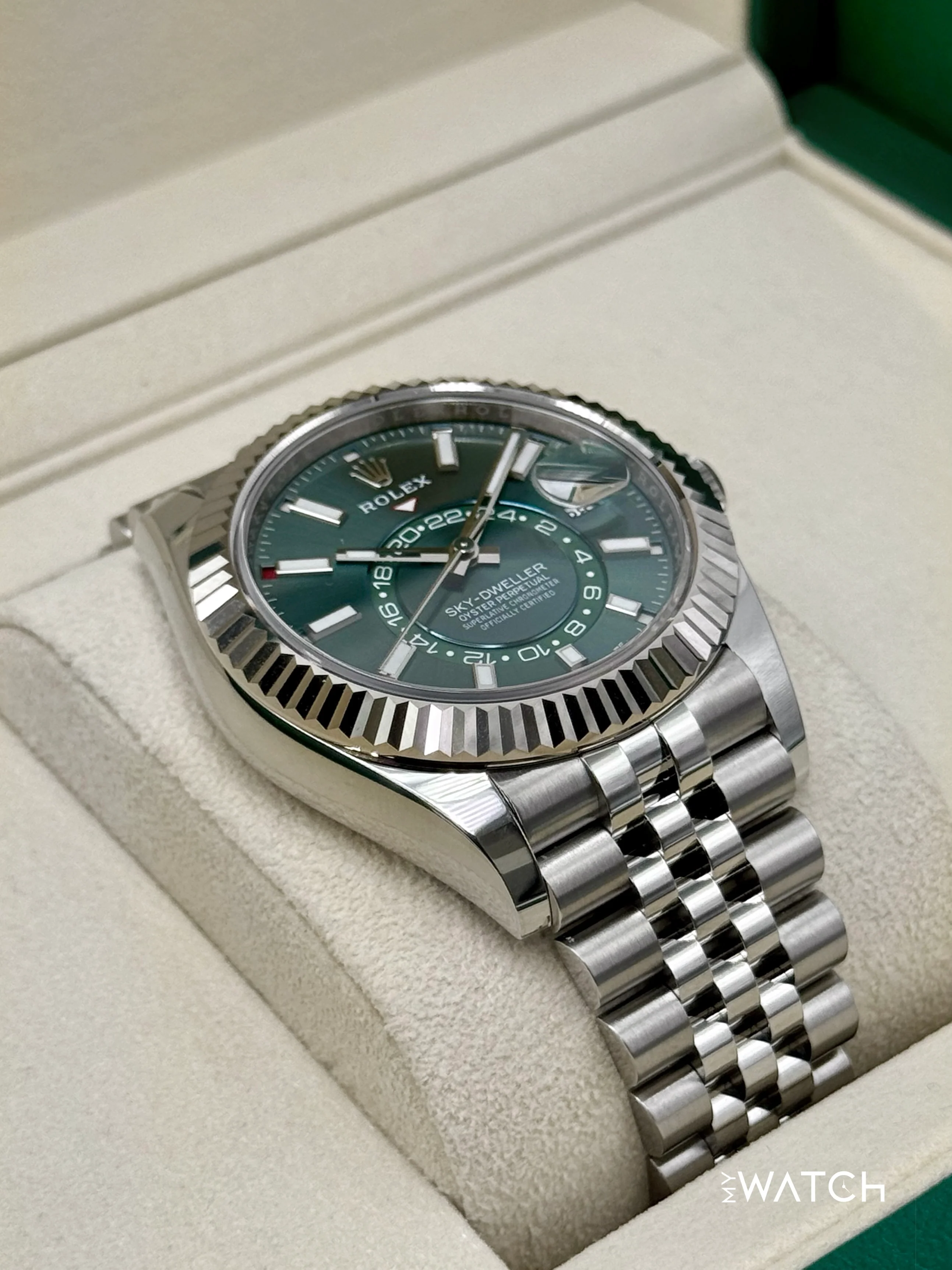 2025 Rolex Sky-Dweller 42mm 336934 Jubilee Green Dial - Image 6