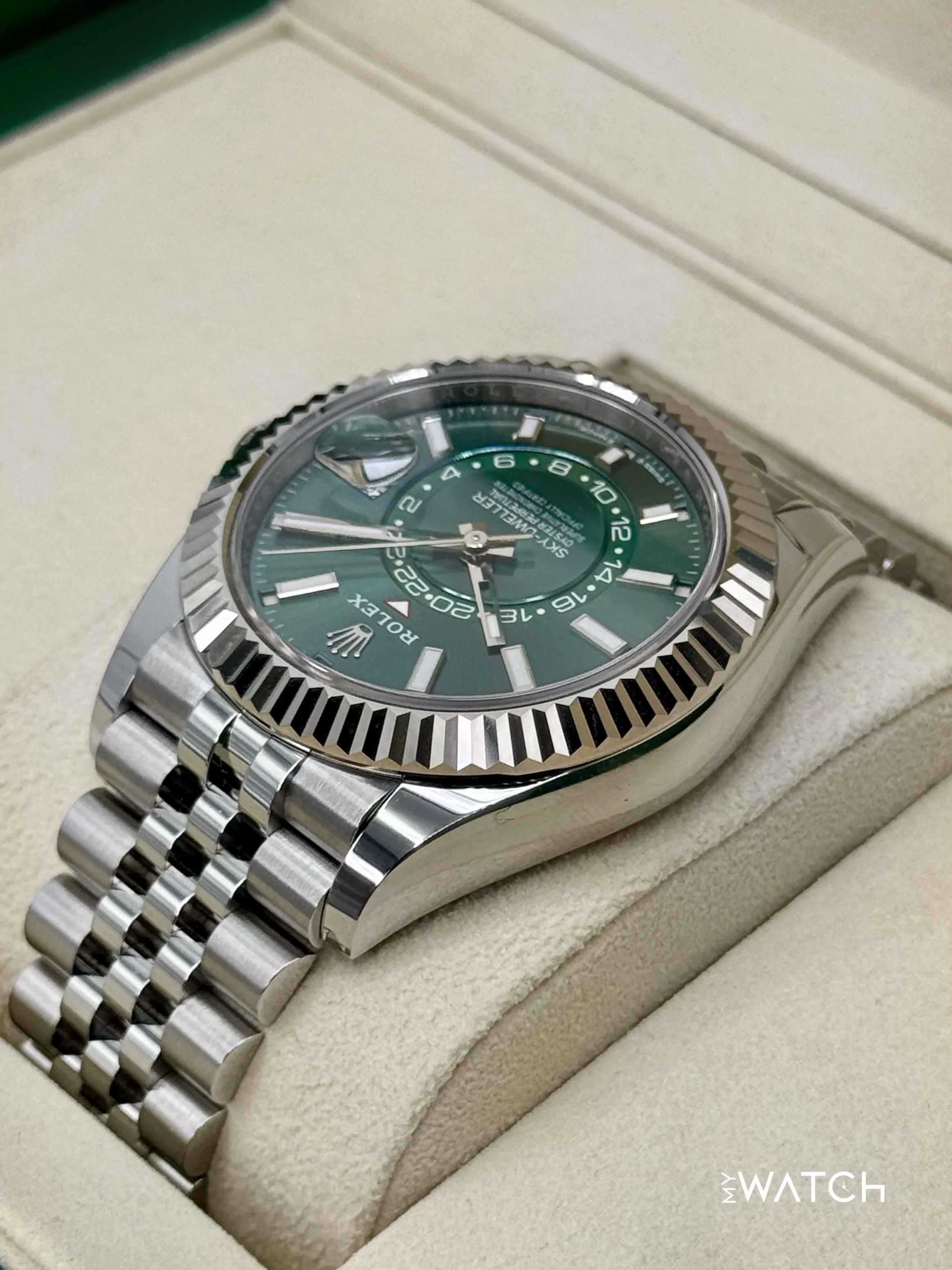 2025 Rolex Sky-Dweller 42mm 336934 Jubilee Green Dial - Image 7