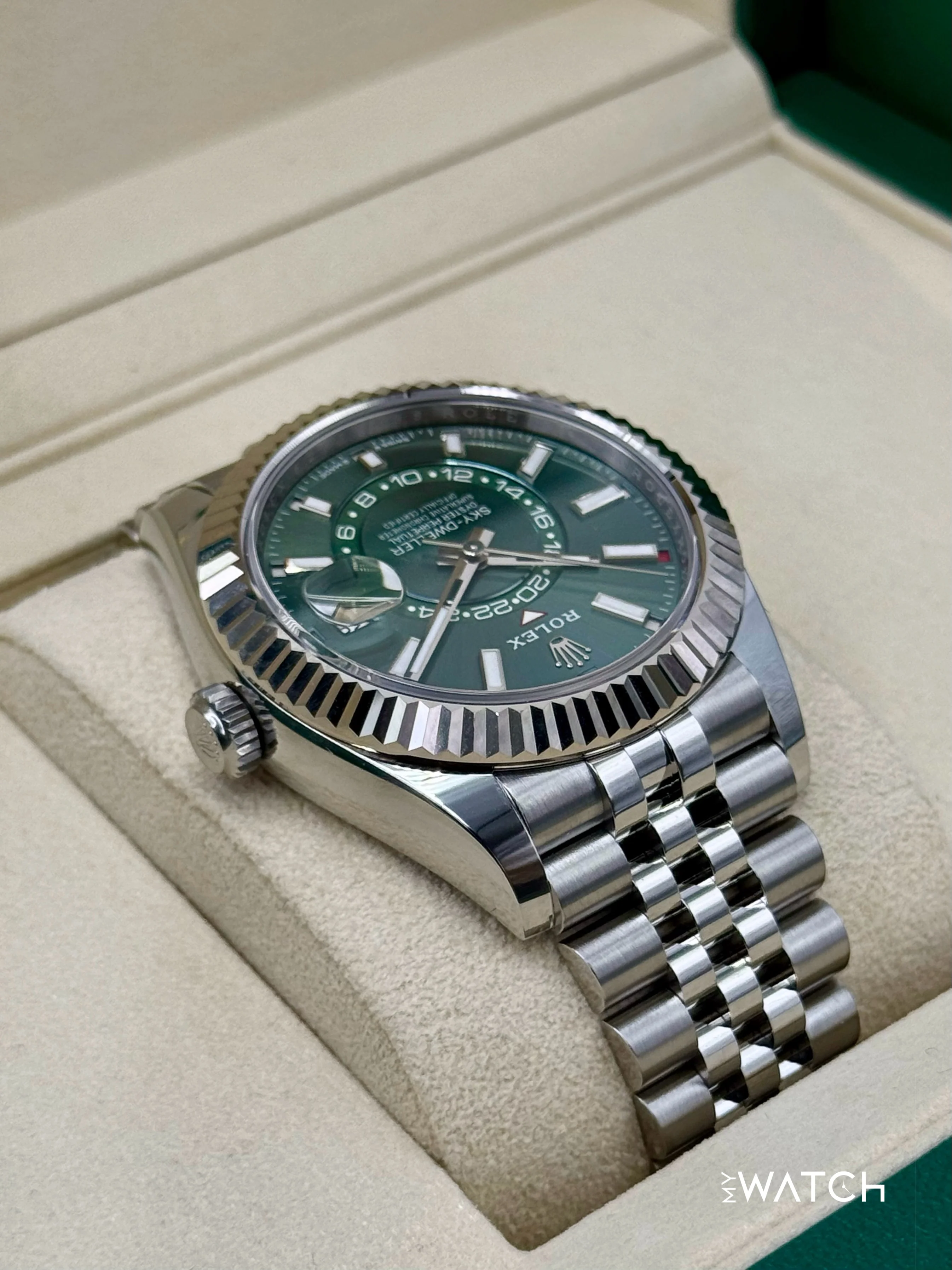 2025 Rolex Sky-Dweller 42mm 336934 Jubilee Green Dial - Image 8