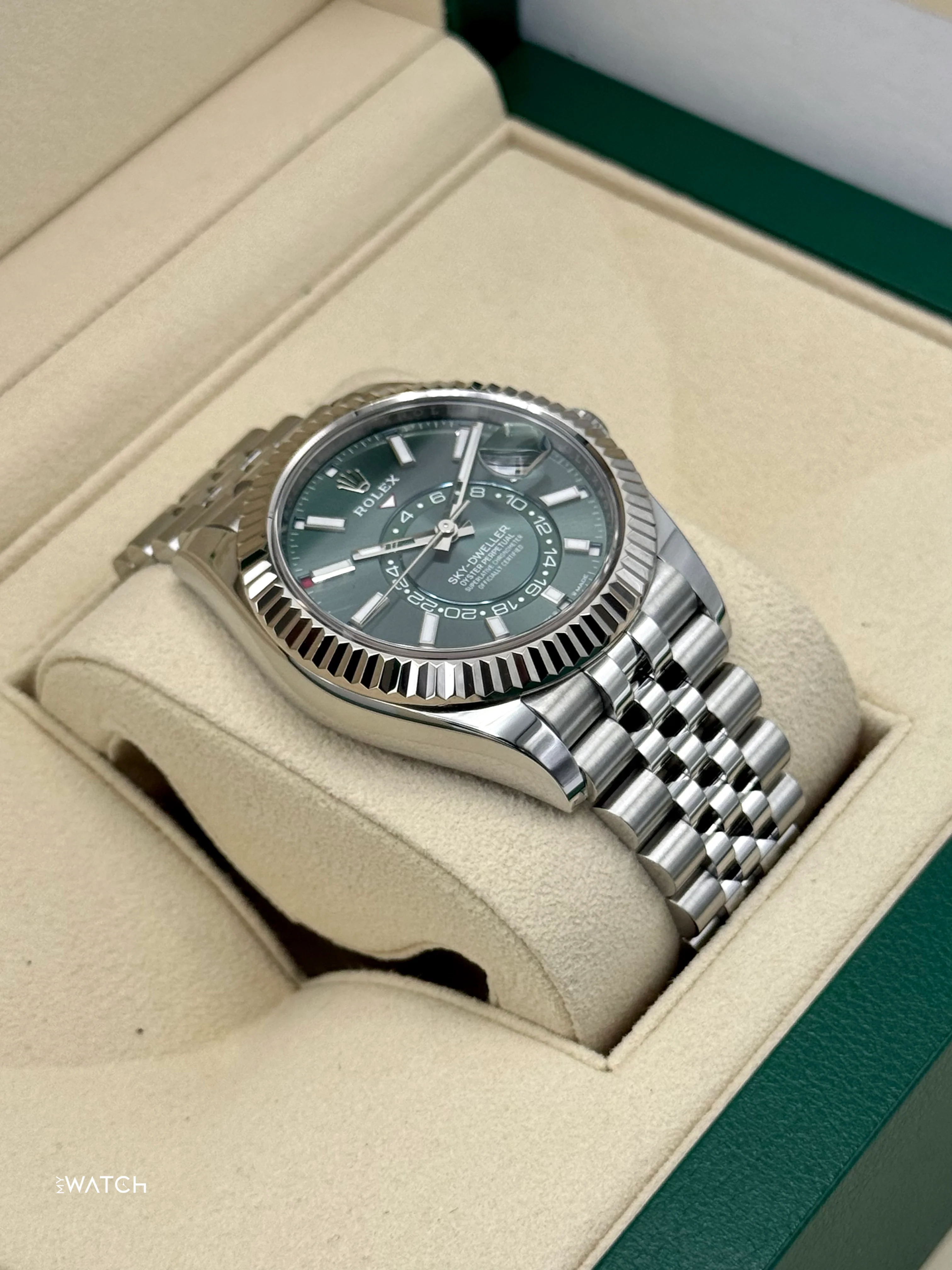 2025 Rolex Sky-Dweller 42mm 336934 Jubilee Green Dial - Image 6