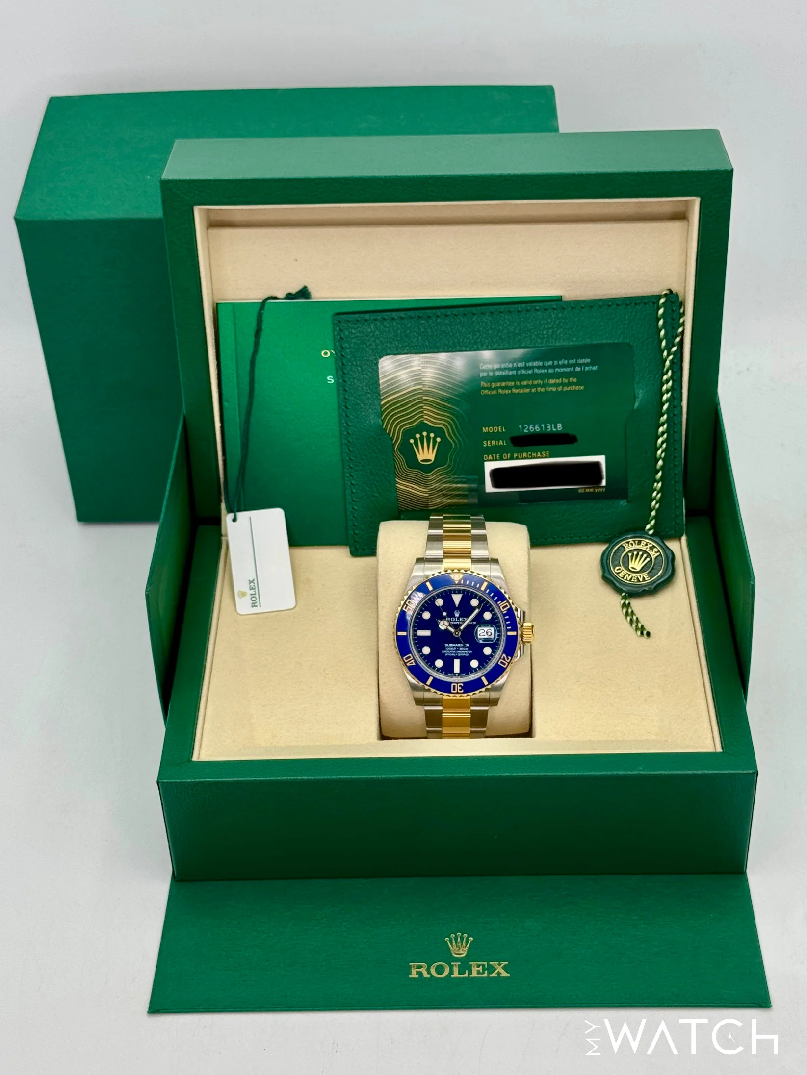 2025 Rolex Submariner "Bluesy" 41mm 126613LB Two-Tone Blue Dial - Image 9