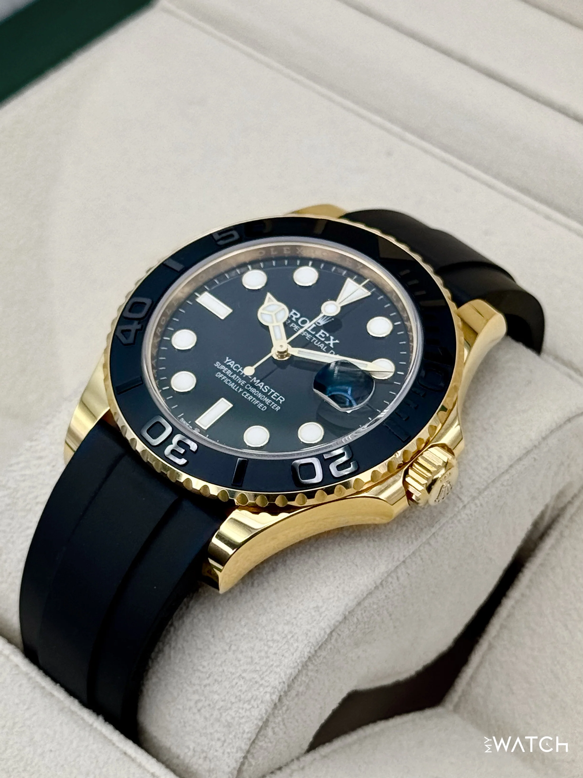 2025 Rolex Yacht-Master 42mm 226658 Yellow Gold Oysterflex Black Dial - Image 5