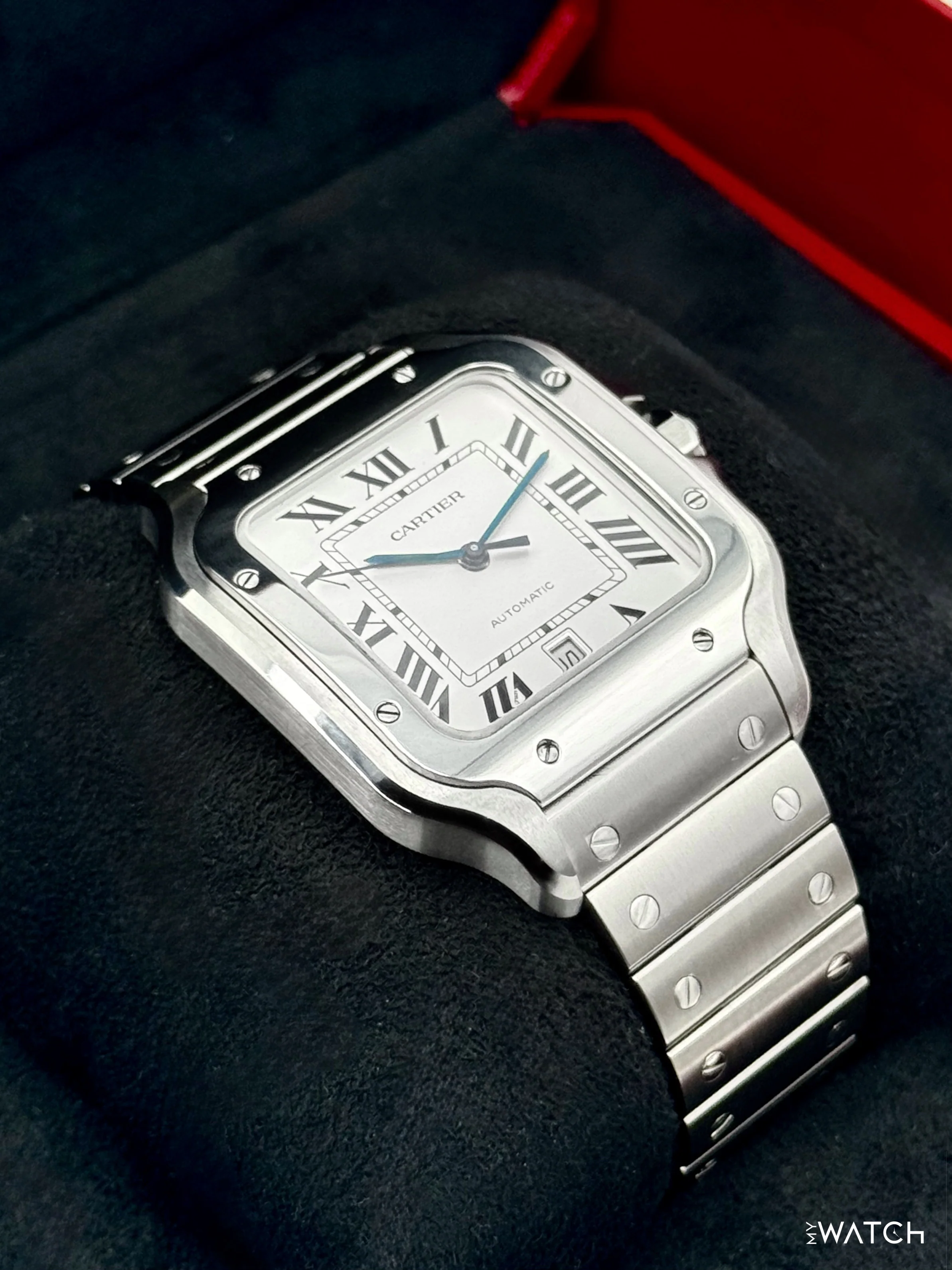 2025 Cartier Santos De Cartier 39.8mm WSSA0018 Stainless Steel White Dial - Image 6