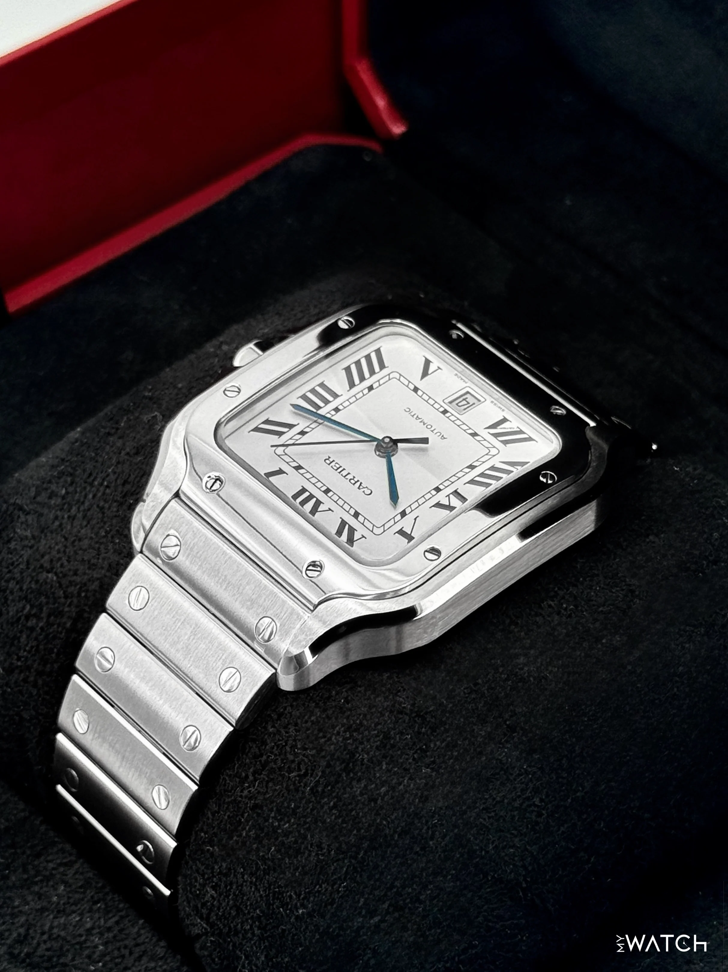 2025 Cartier Santos De Cartier 39.8mm WSSA0018 Stainless Steel White Dial - Image 7