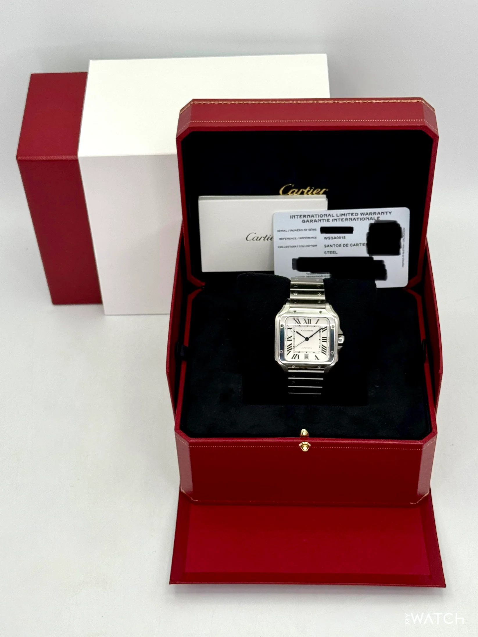 2025 Cartier Santos De Cartier 39.8mm WSSA0018 Stainless Steel White Dial - Image 9