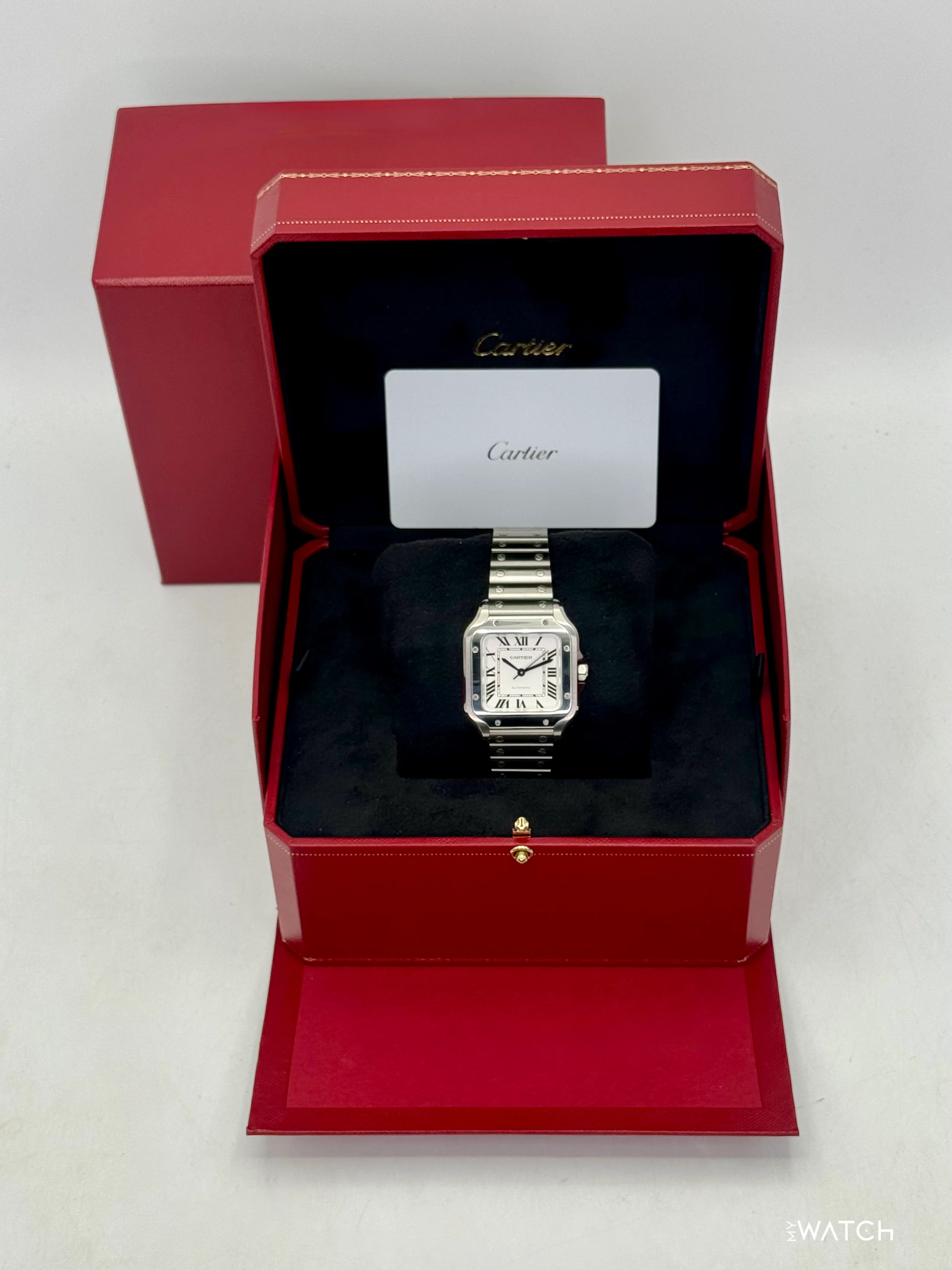 2026 Cartier Santos De Cartier 35.1mm WSSA0029 Stainless Steel White Dial - Image 10