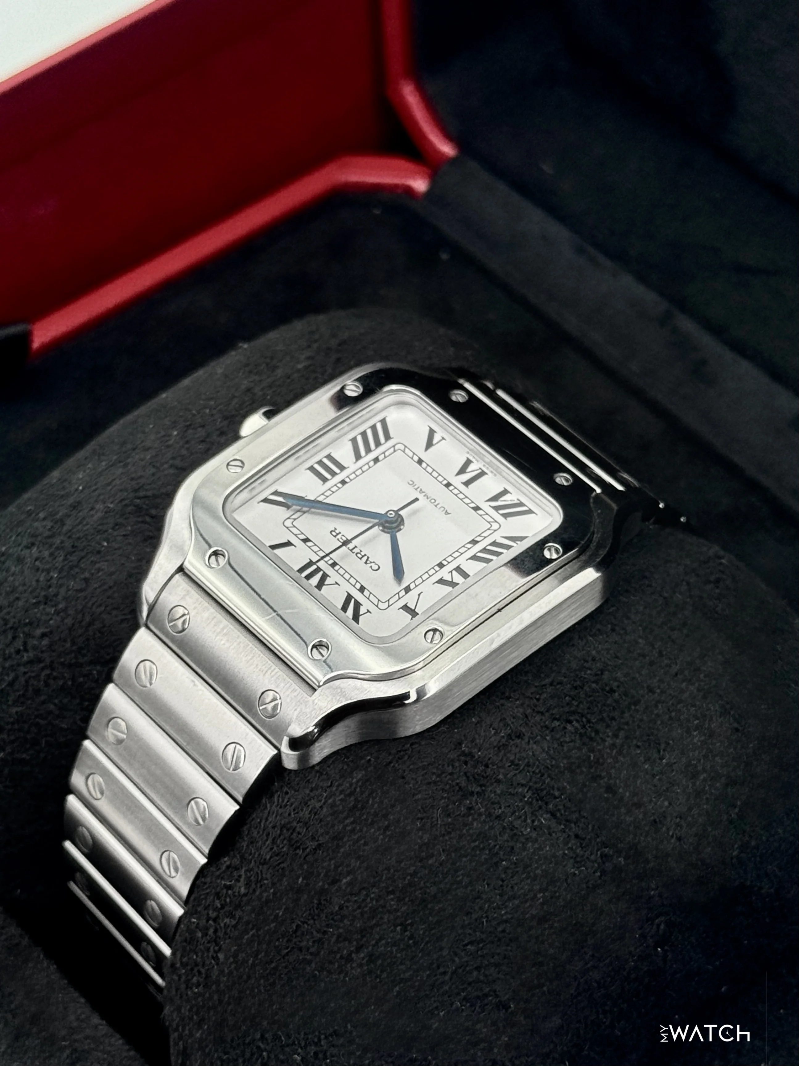 2026 Cartier Santos De Cartier 35.1mm WSSA0029 Stainless Steel White Dial - Image 7