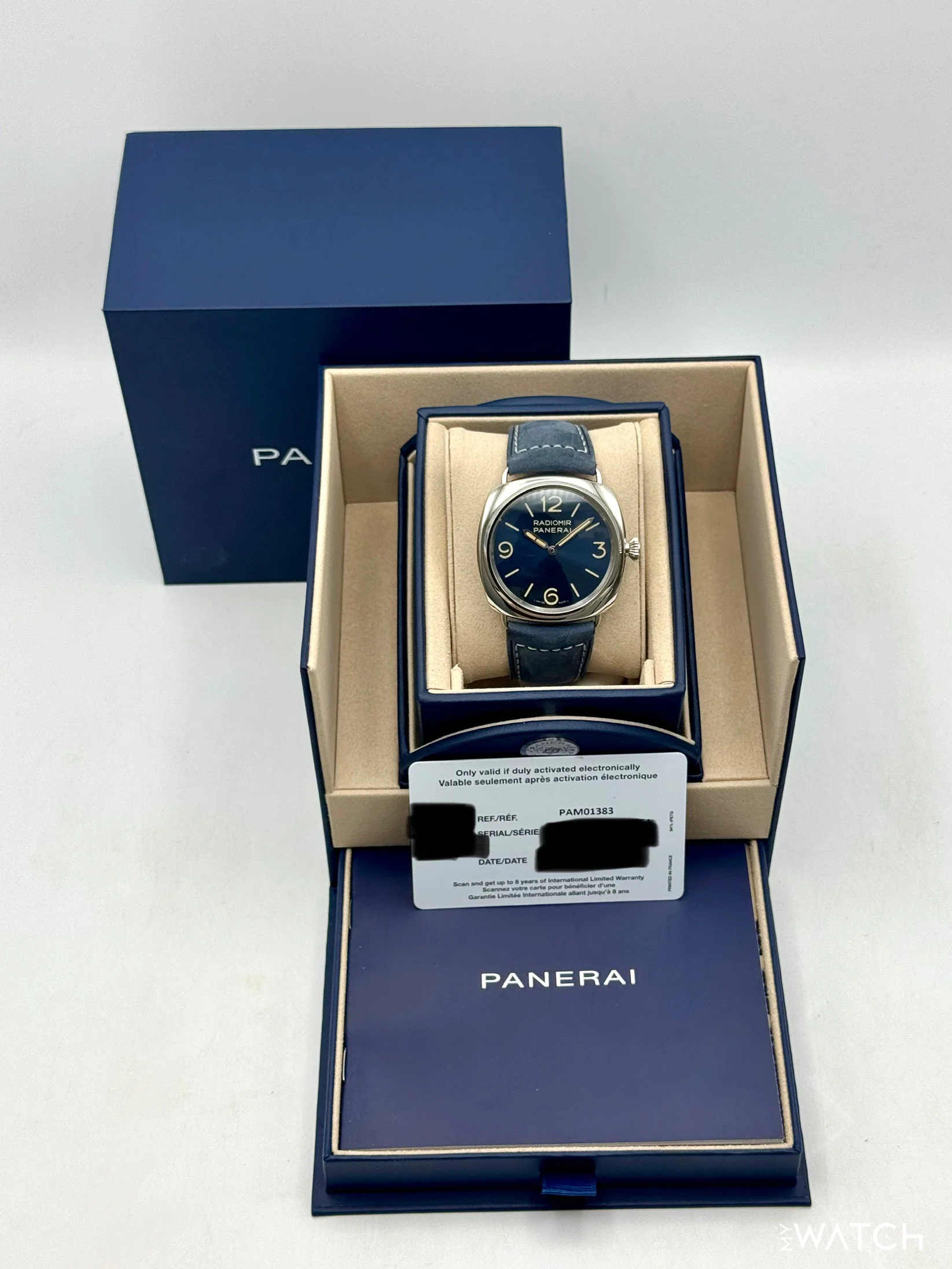 2026 Panerai Radiomir Officine 44mm PAM01383 Stainless Steel Blue Dial - Image 9