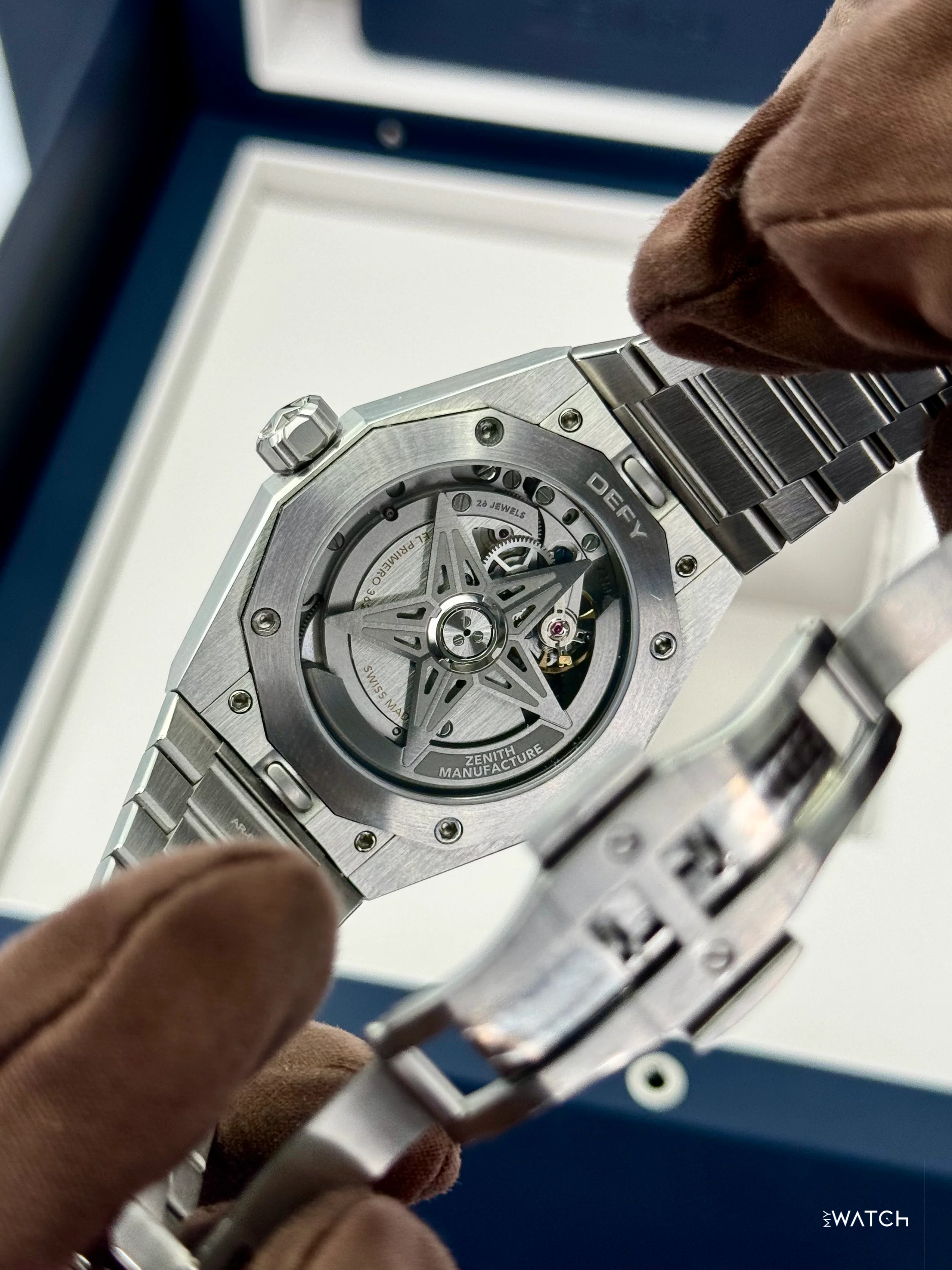 2026 Zenith Defy Skyline 41mm 03.9300.3620/51.1001 Stainless Steel Blue Dial - Image 9