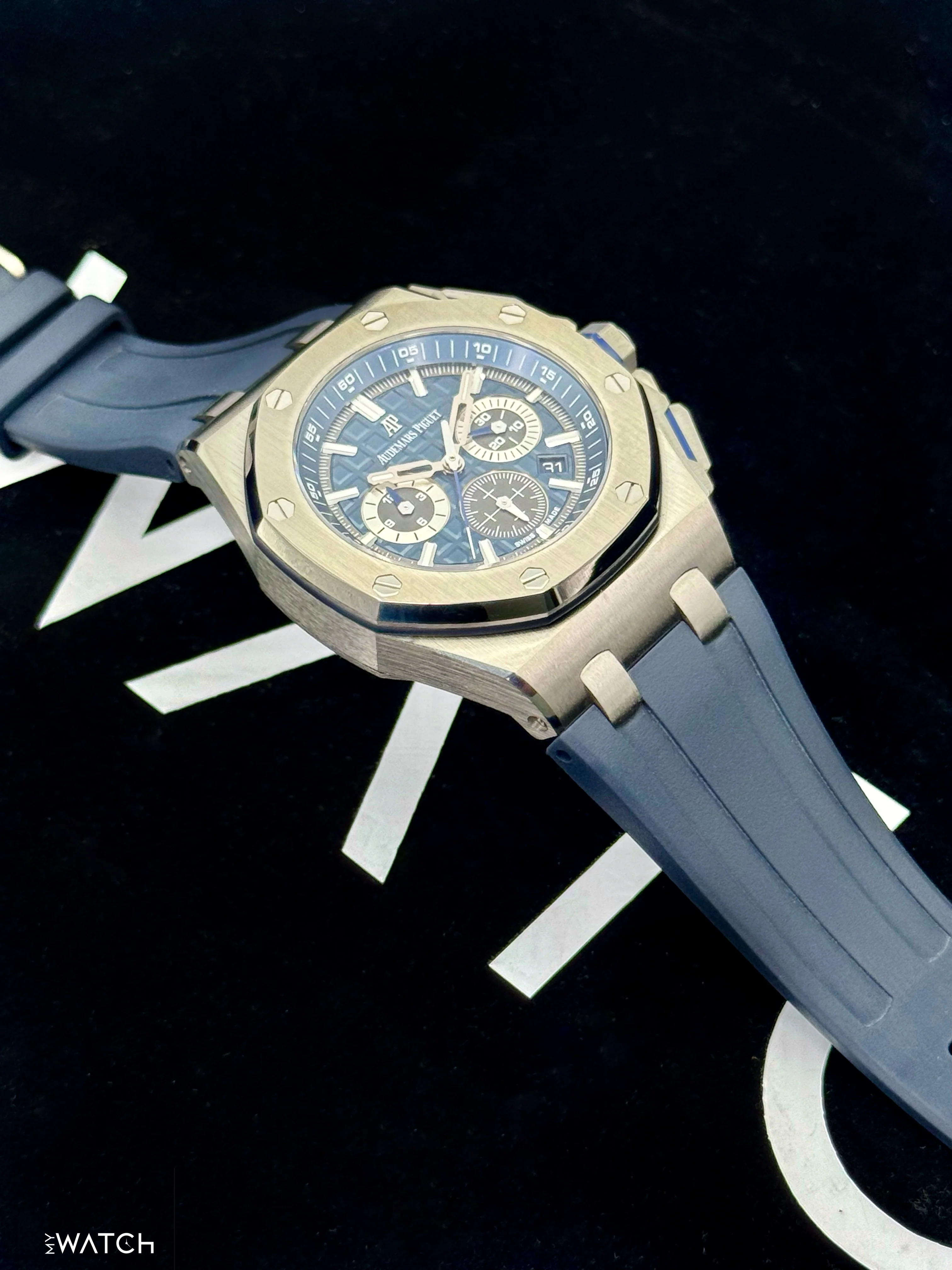 Audemars Piguet Royal Oak Offshore 42mm 26480TI Titanium Blue Dial - Image 2