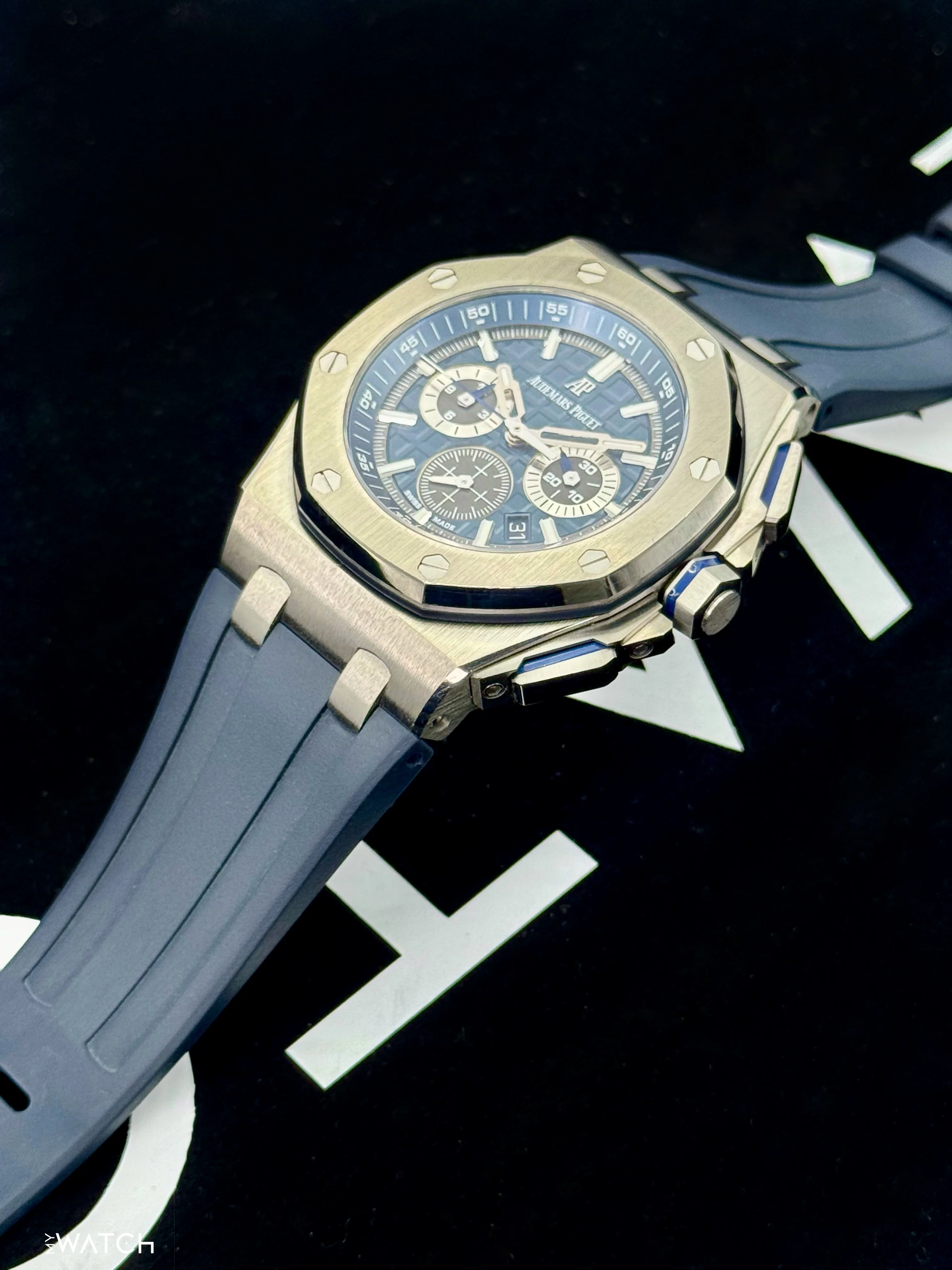 Audemars Piguet Royal Oak Offshore 42mm 26480TI Titanium Blue Dial - Image 3