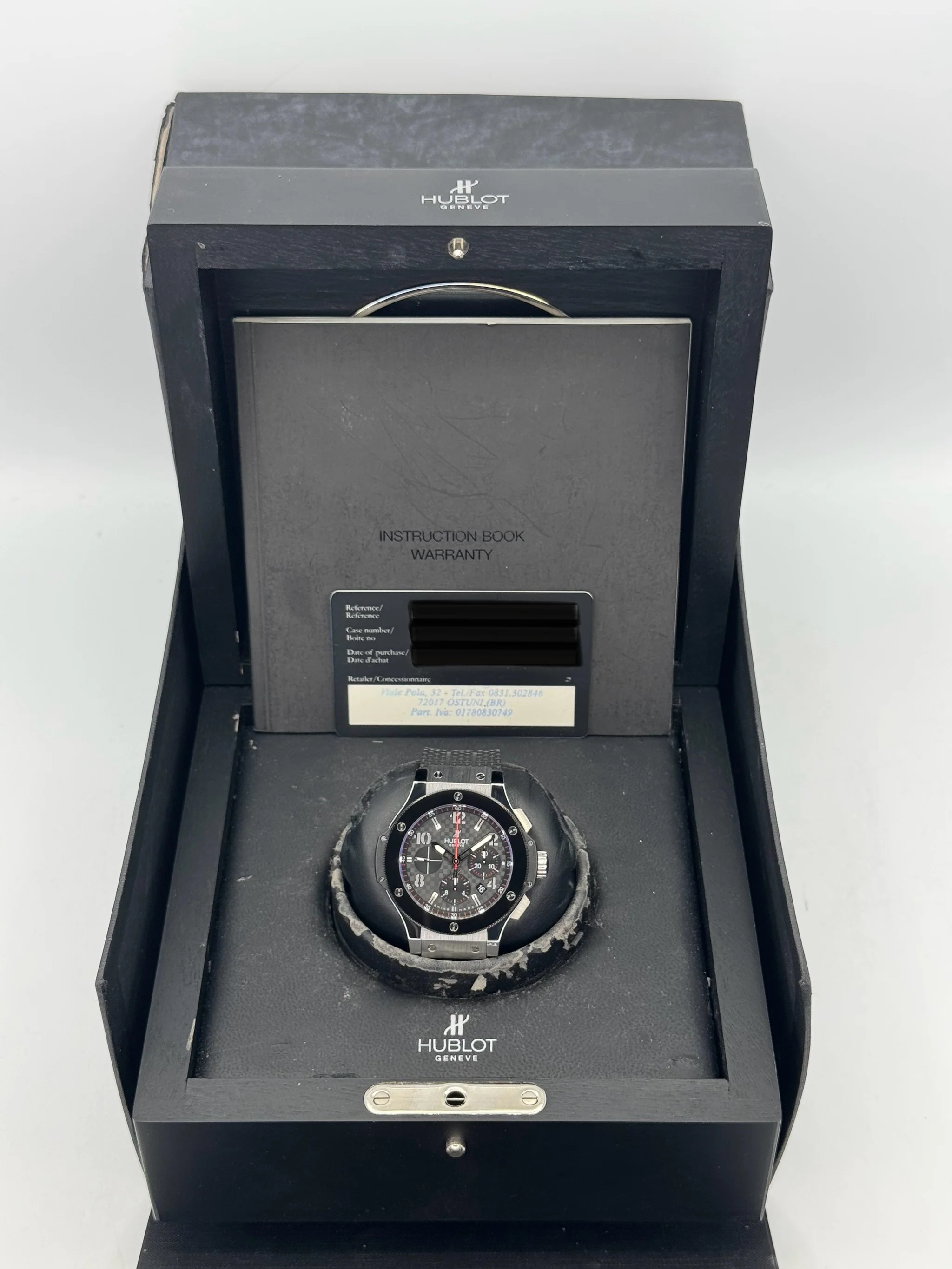 2010 Hublot Big Bang Chronograph Steele Ceramic 44mm Black Dial - Image 10