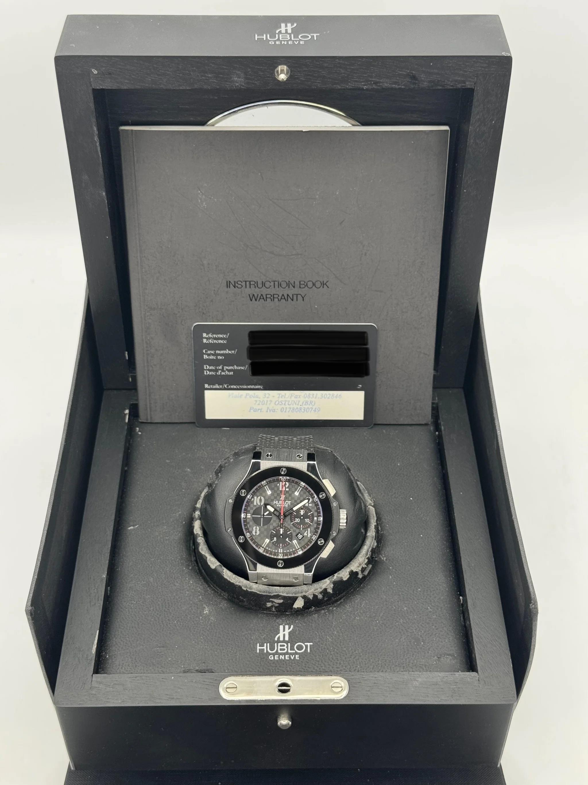 2010 Hublot Big Bang Chronograph Steele Ceramic 44mm Black Dial - Image 9