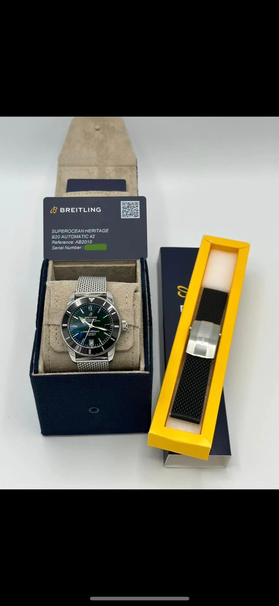 2023 Breitling Superocean Heritage 42mm AB2010 Green Dial - Image 11